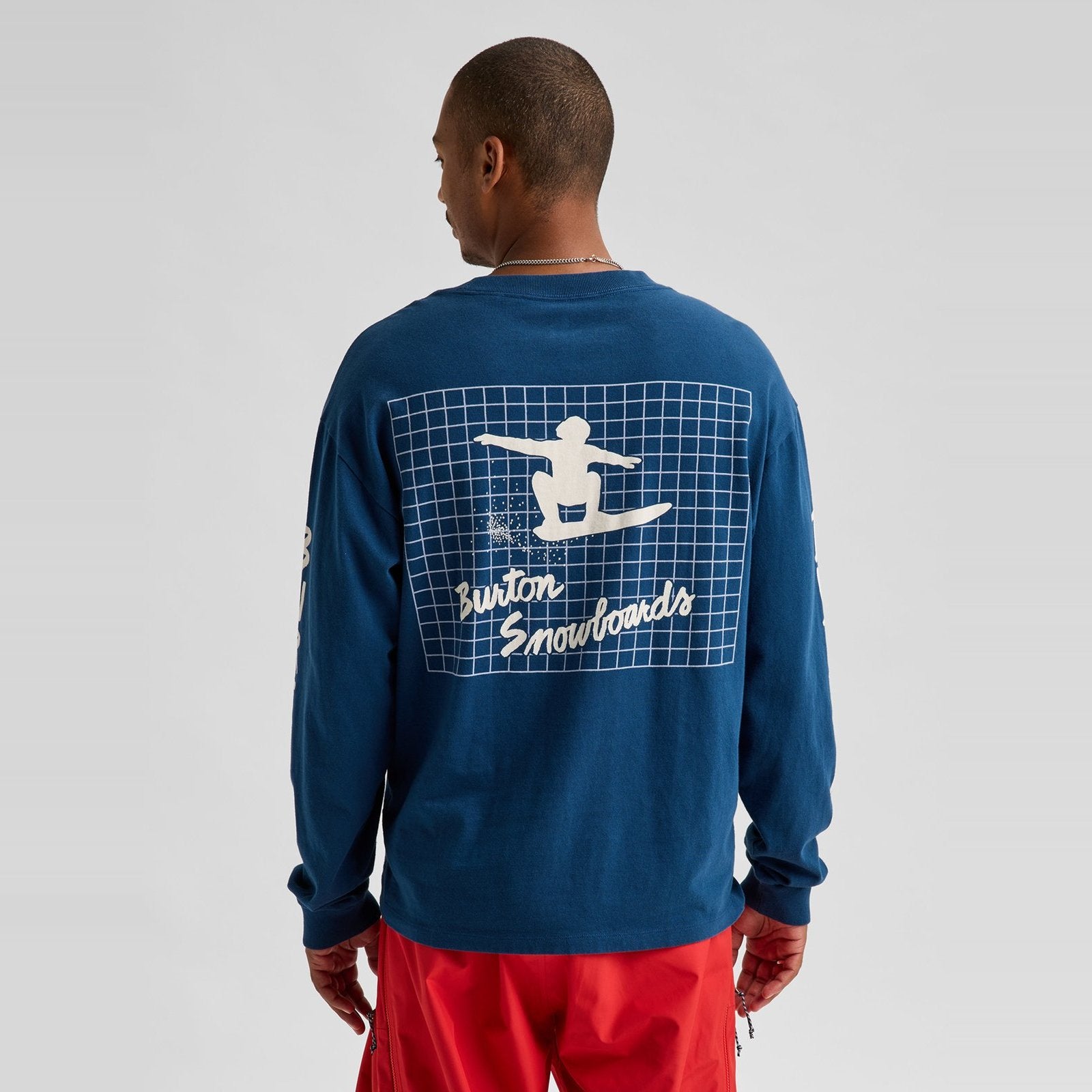 50th 83 Squared Long Sleeve T-Shirt Selvedge Blue - Image 4
