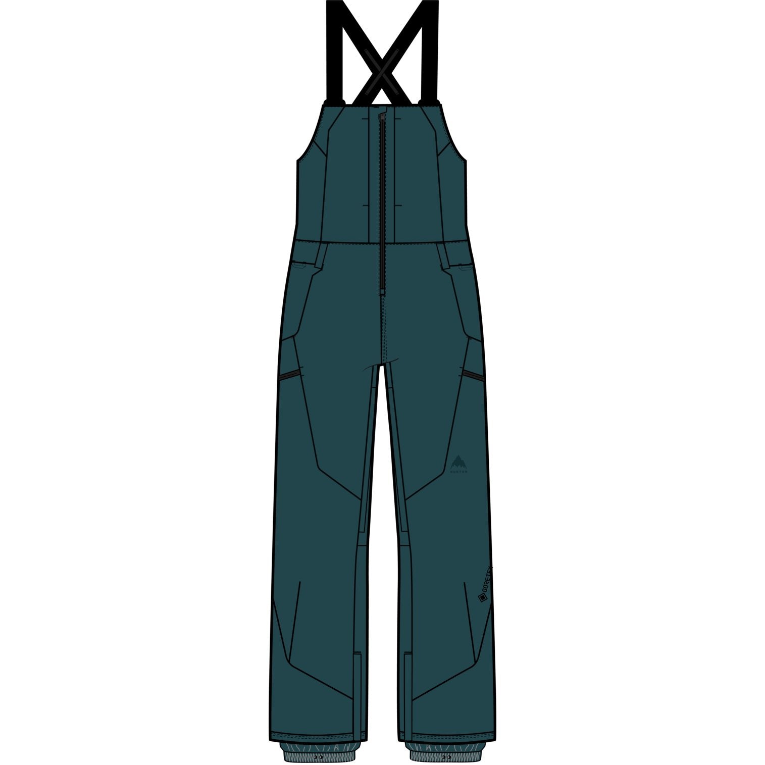 Womens Reserve Gore-Tex 2L Bib Pants Atlantic Teal - Image 4