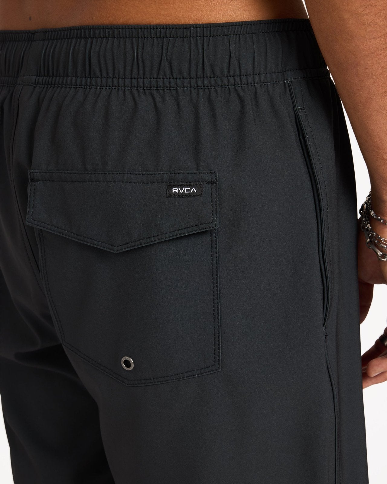 Mens Trad Eagle Boardshorts Pirate Black - Image 4