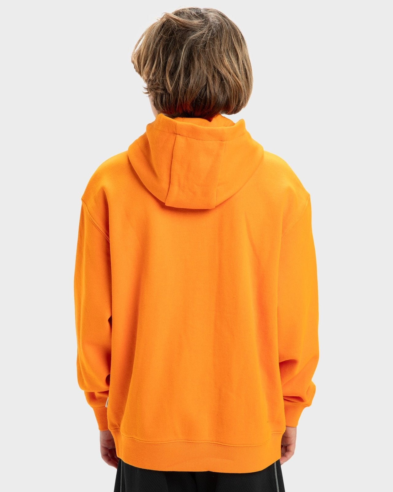 Boys Stencil Pullover Hoodie Orange Pepper - Image 5
