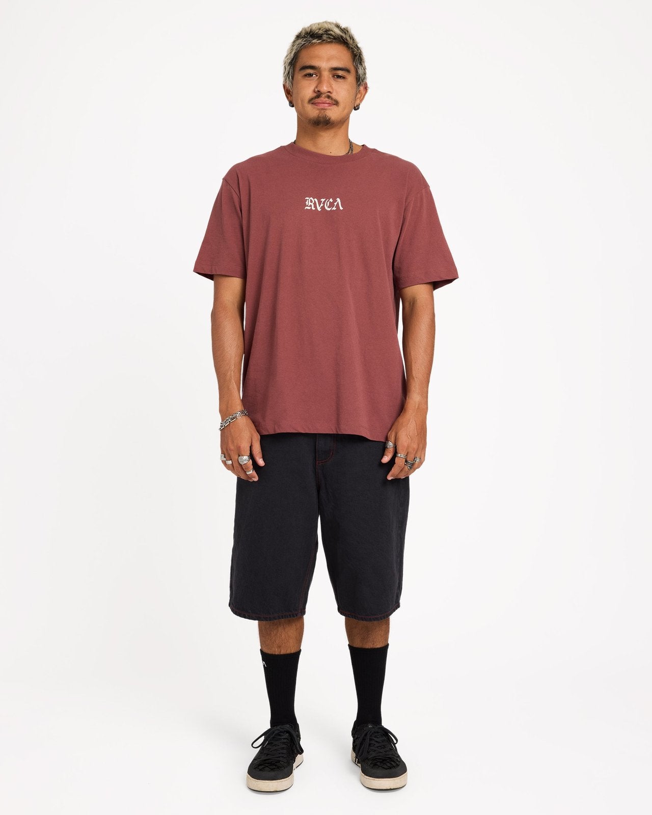 Mens Stacked T-Shirt Red Earth - Image 5