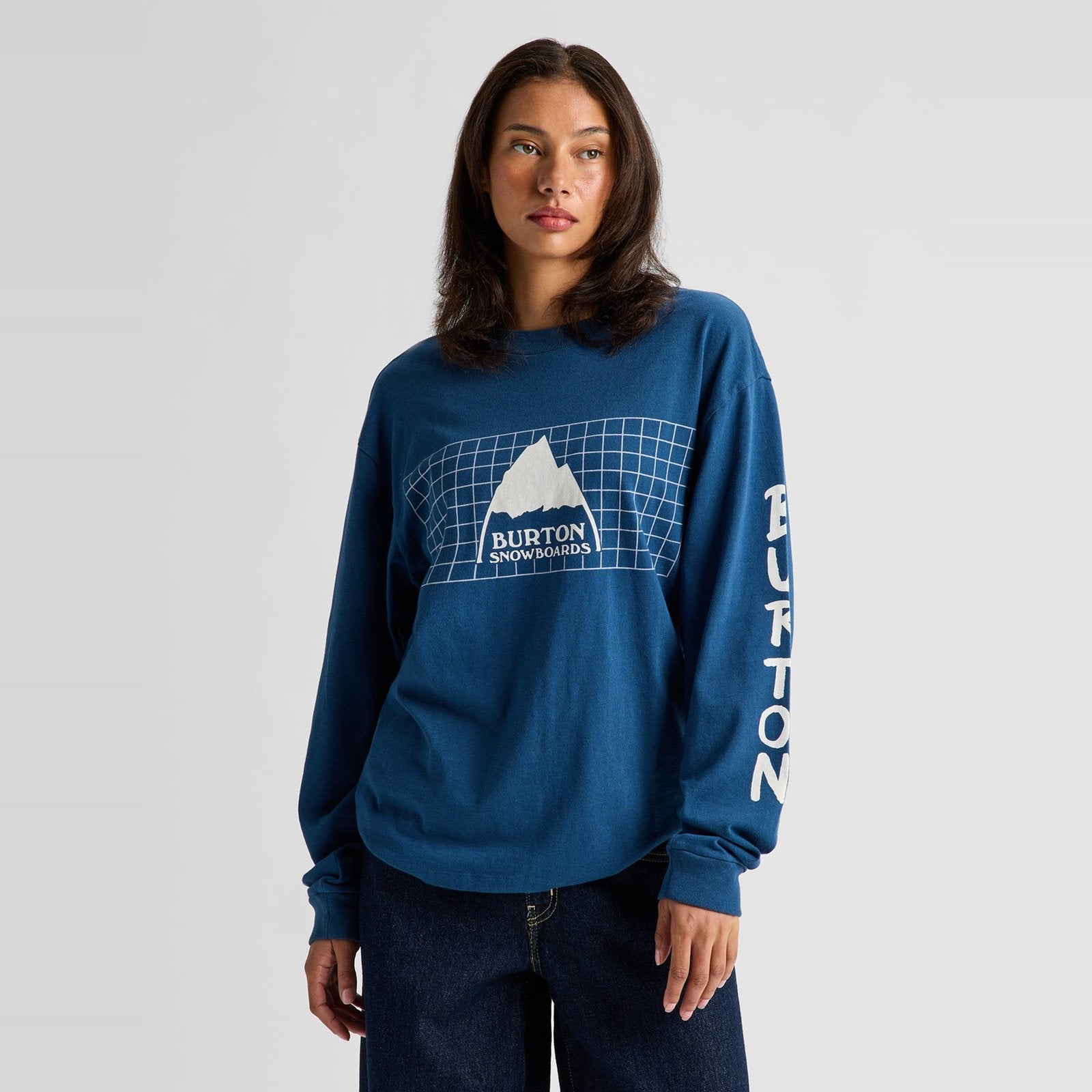 50th 83 Squared Long Sleeve T-Shirt Selvedge Blue - Image 5