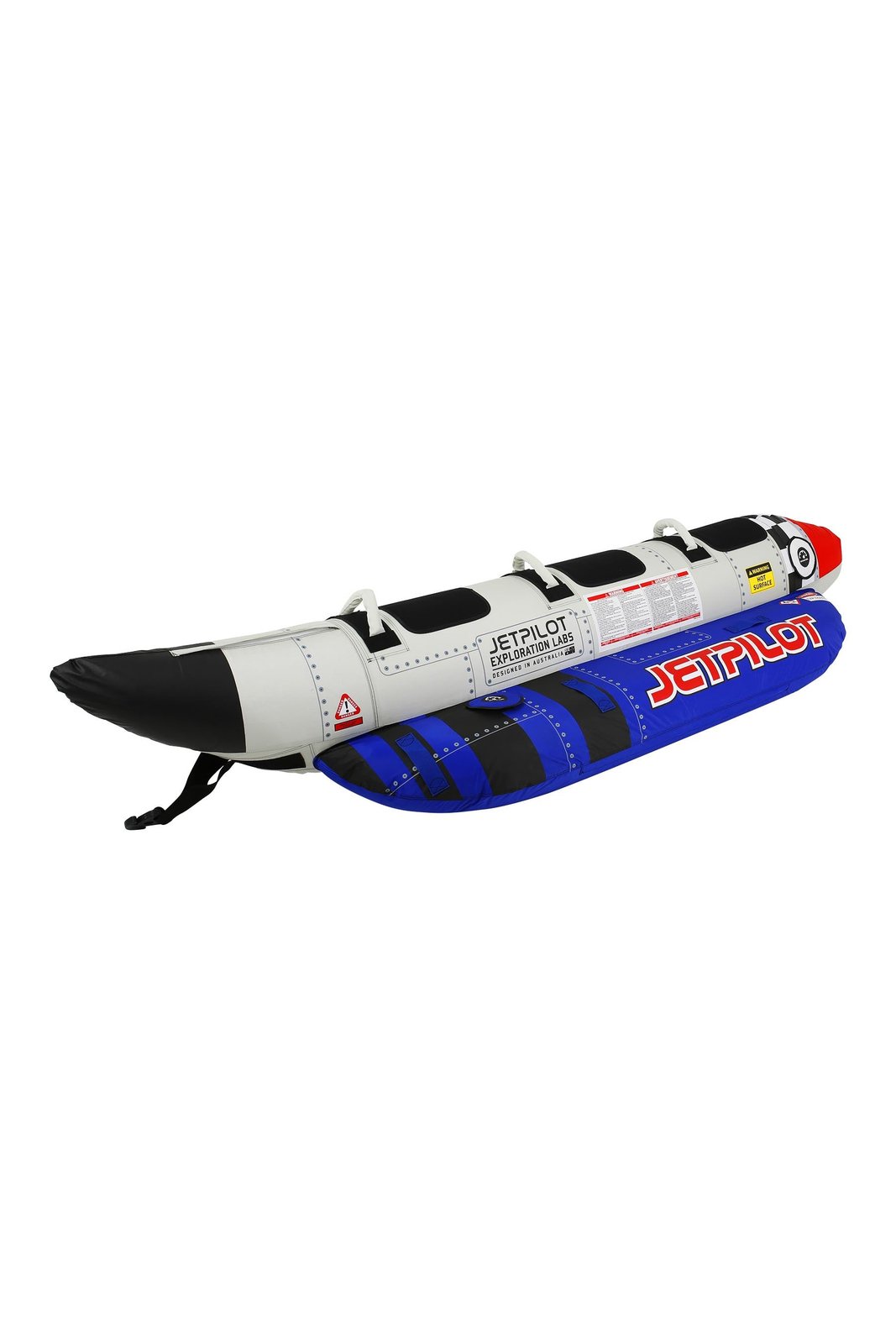 Blast Off 3 Person Ski Tube Silver - Image 5