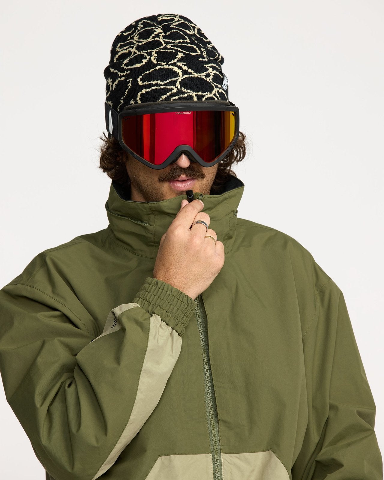 Mens Longo Gore-Tex Jacket Dark Olive - Image 5
