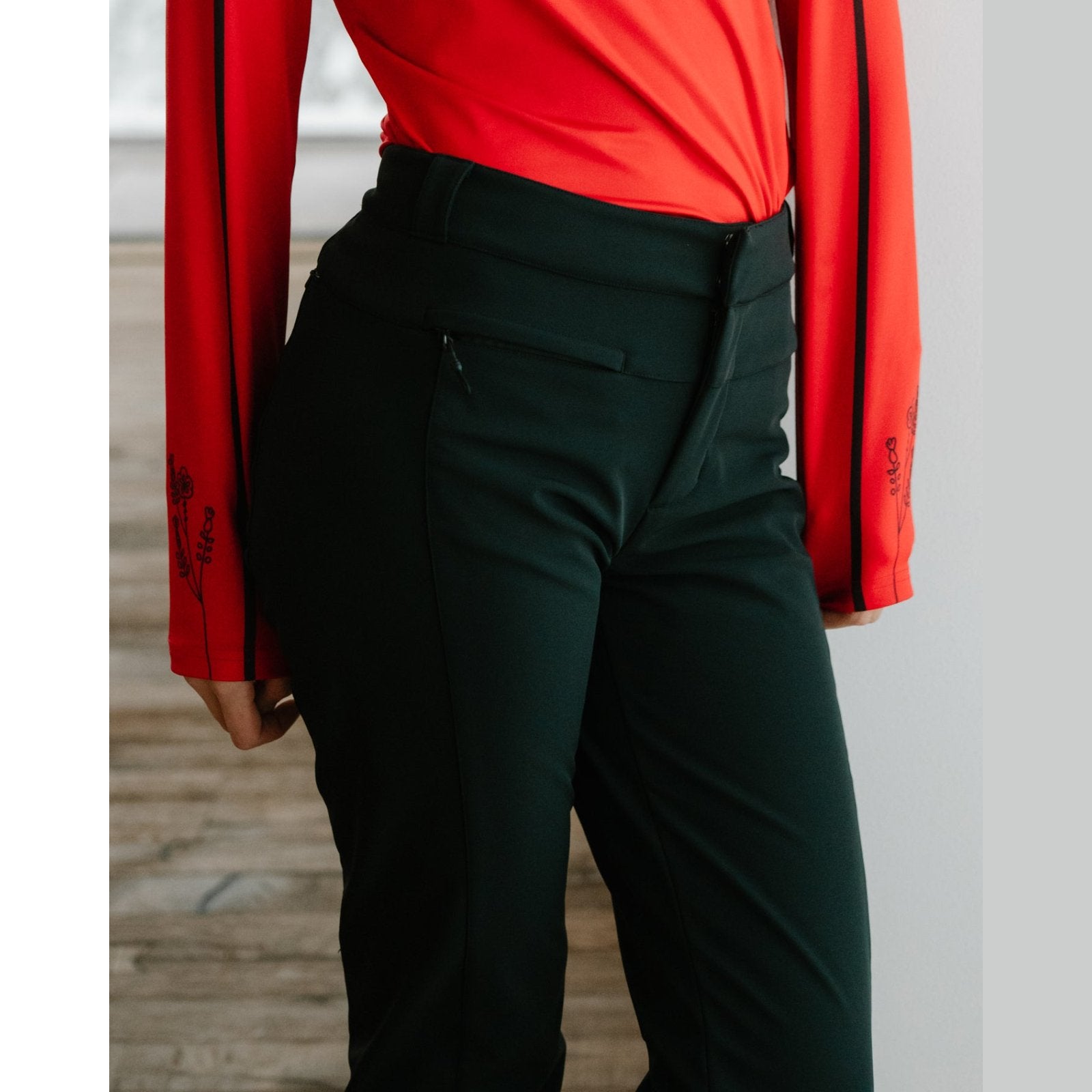 Womens Orb Softshell Pants Black - Image 6
