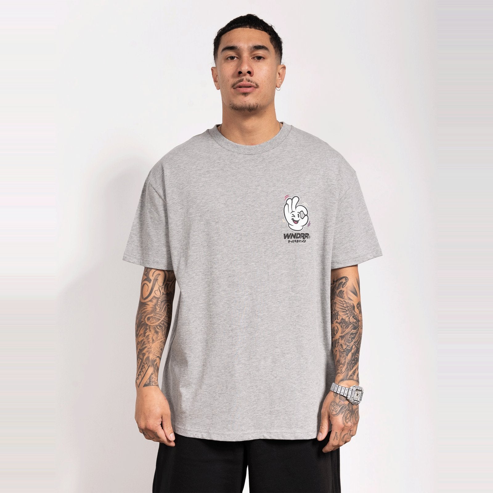 I'm Sure Box Fit Tee Grey Marle - Image 6