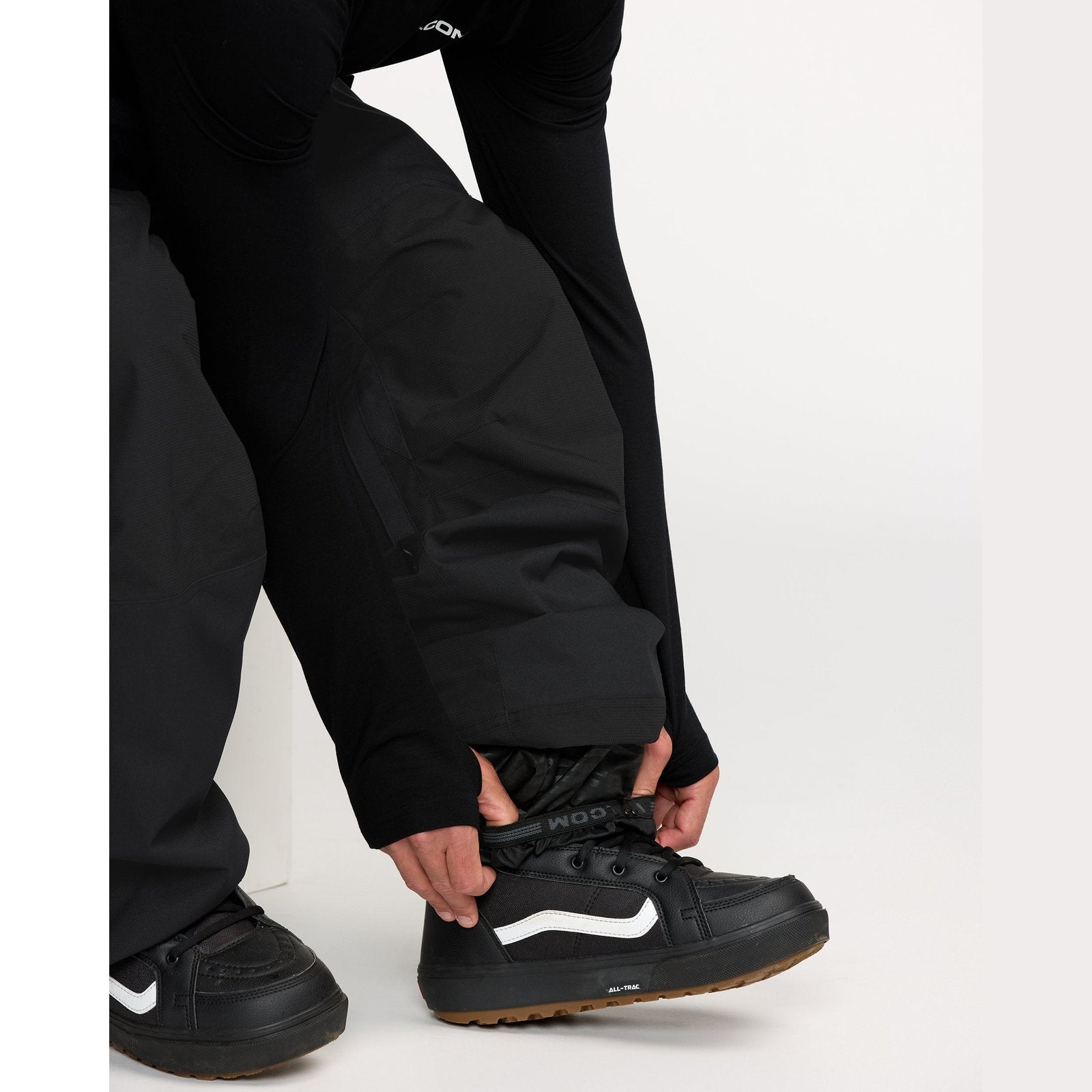 Mens Nwrk Baggy Snowboard Pants Black - Image 6