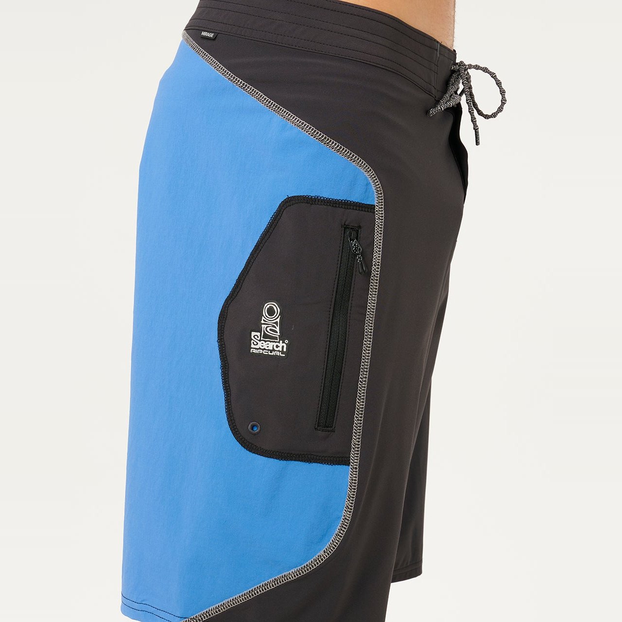 Mirage 20" Pine Night Board Shorts Black / Blue - Image 6