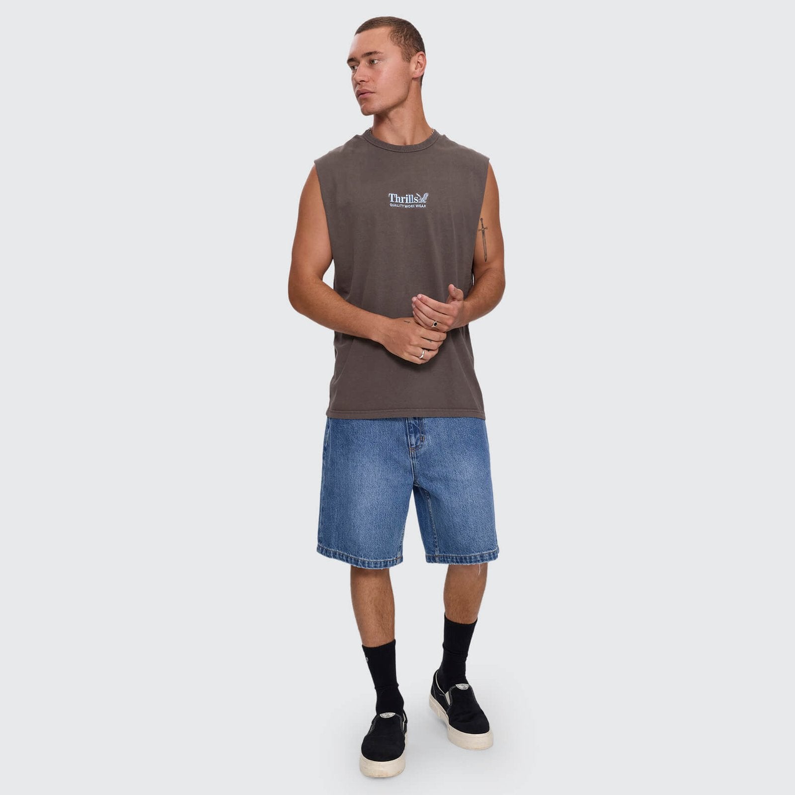 Workwear Embro Merch Fit Muscle Tee Bungee Cord - Image 6
