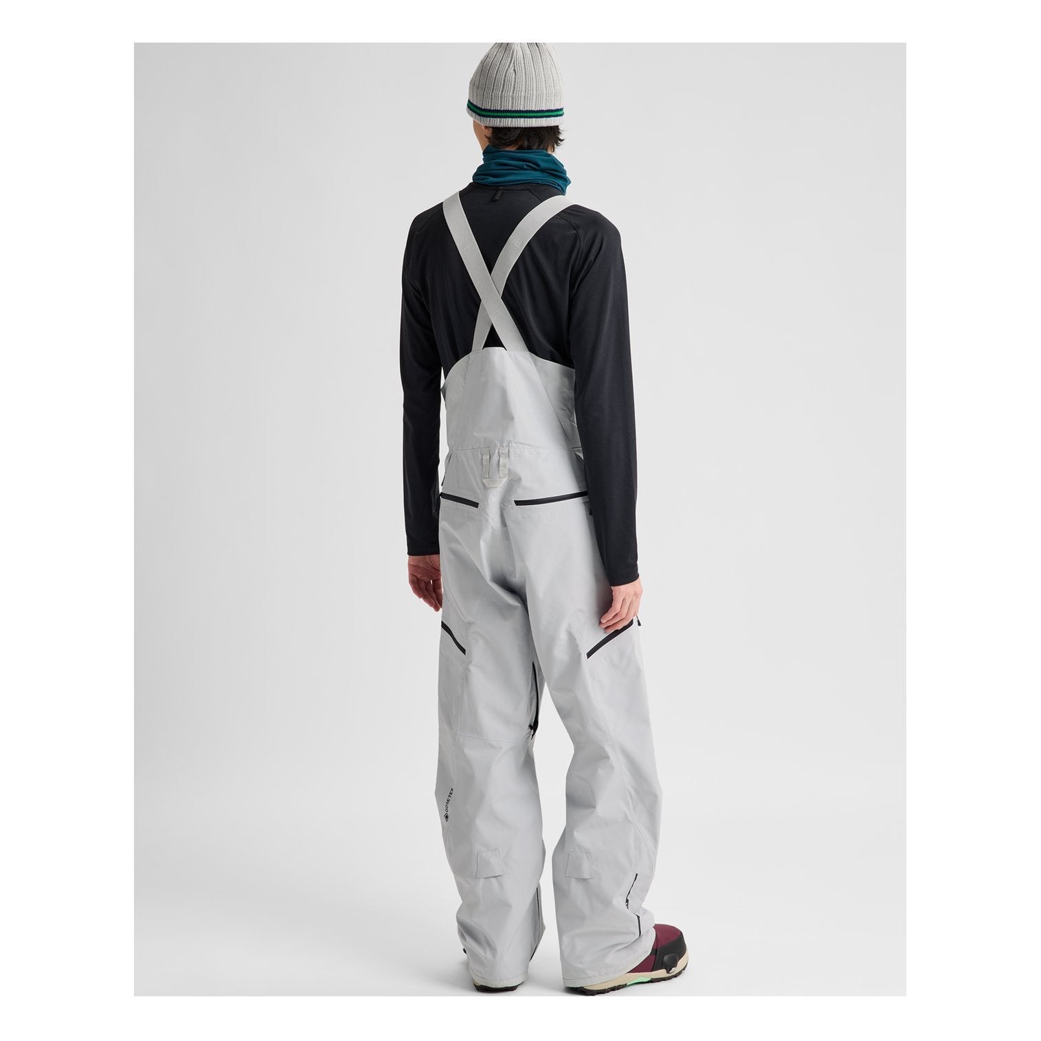 Mens Reserve Gore-Tex 2L Bib Pants Gray Cloud - Image 6