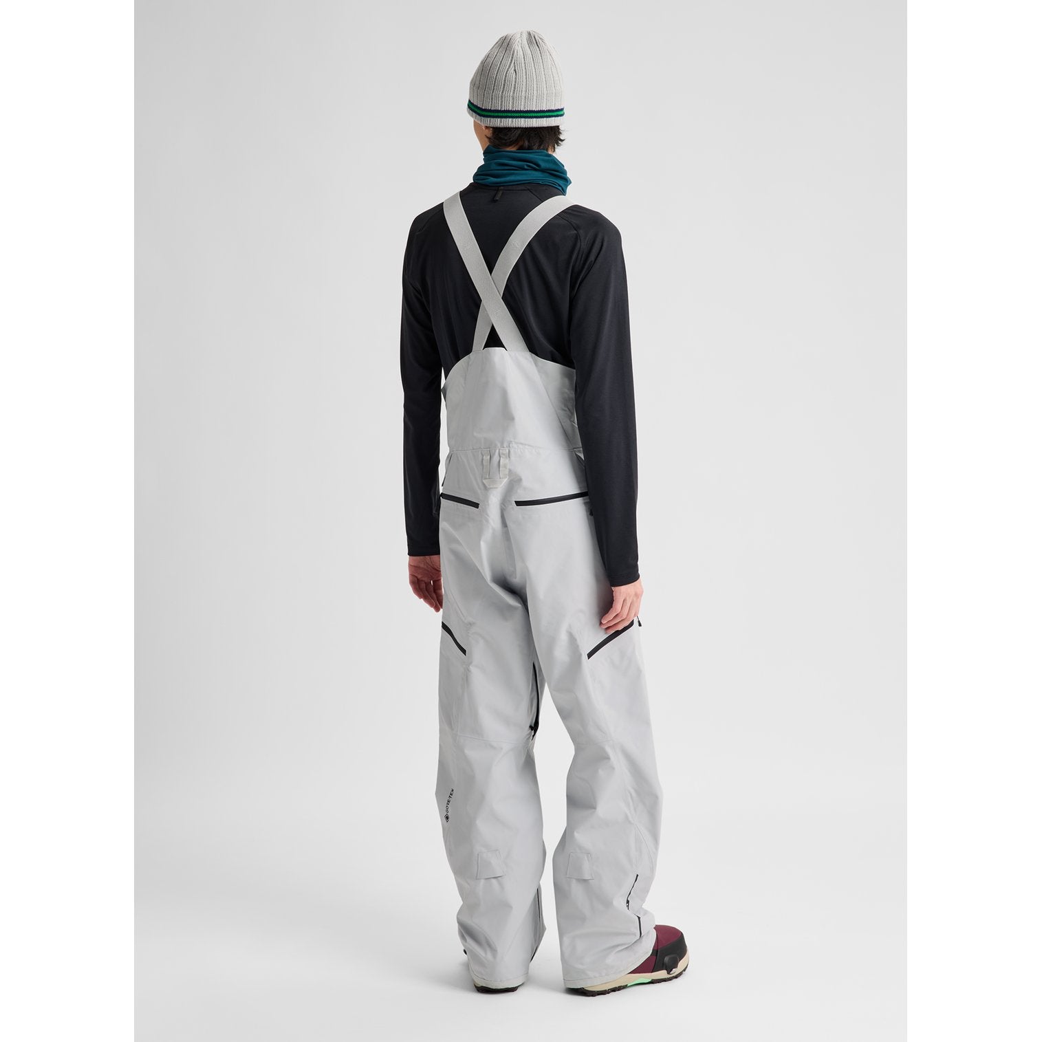 Mens Reserve Gore-Tex 2L Bib Pants Gray Cloud - Image 6