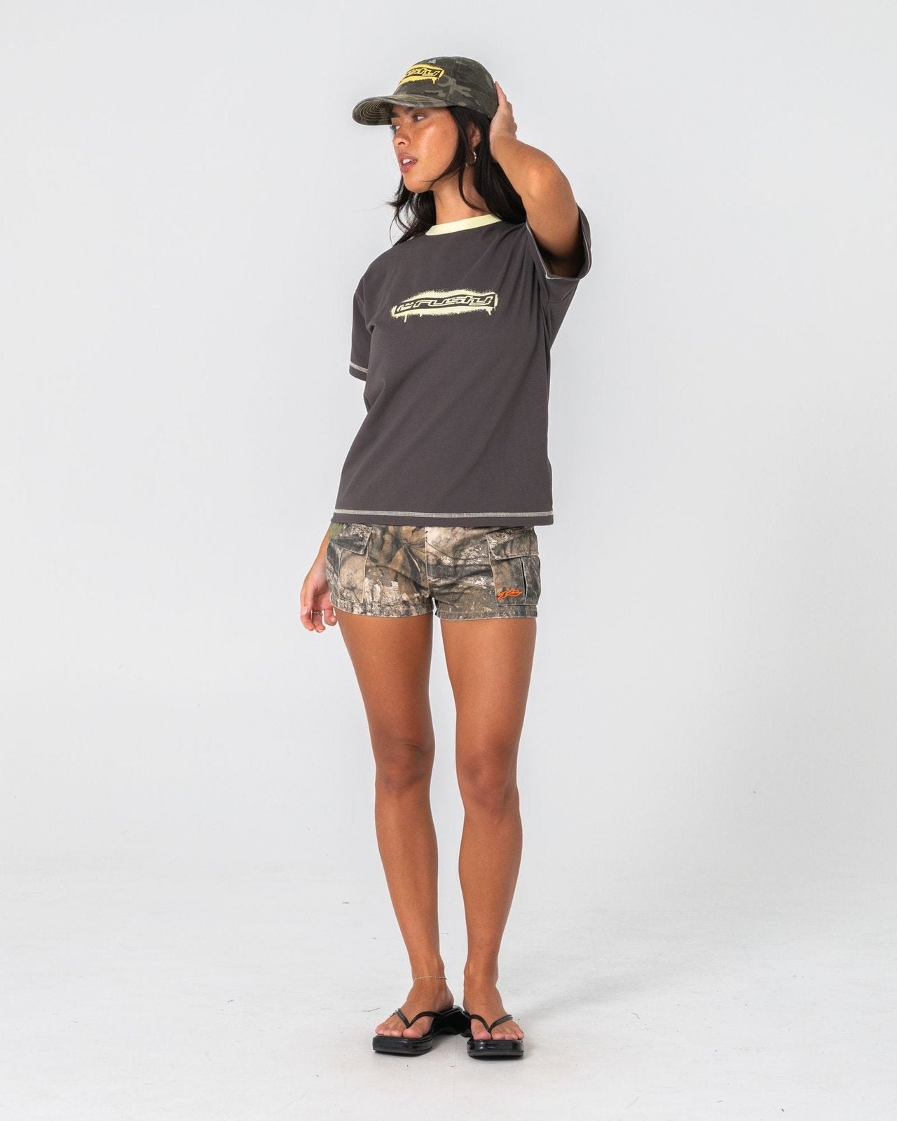 Punked Camo Skate Cap Camo - Image 6