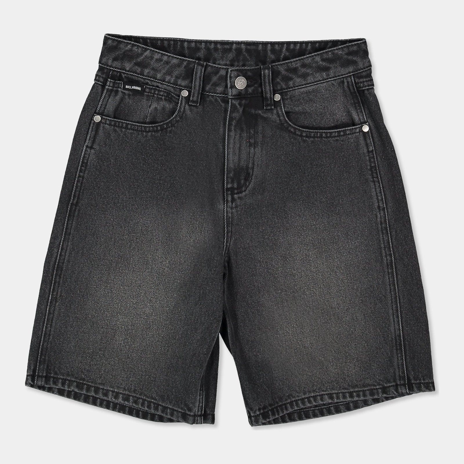 Boys Spec 73 Baggy Denim Shorts Black - Image 6