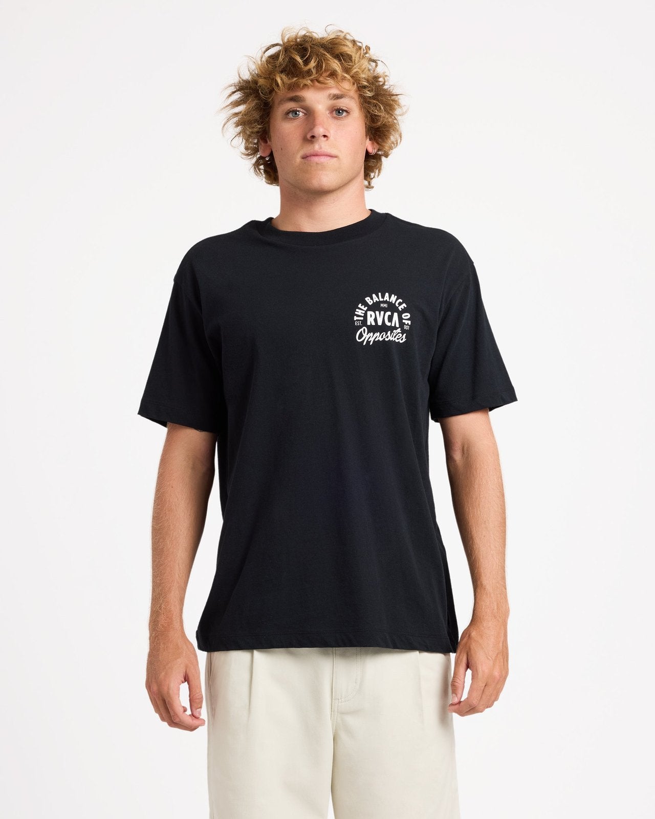 Mens Semi T-Shirt Rvca Black - Image 6