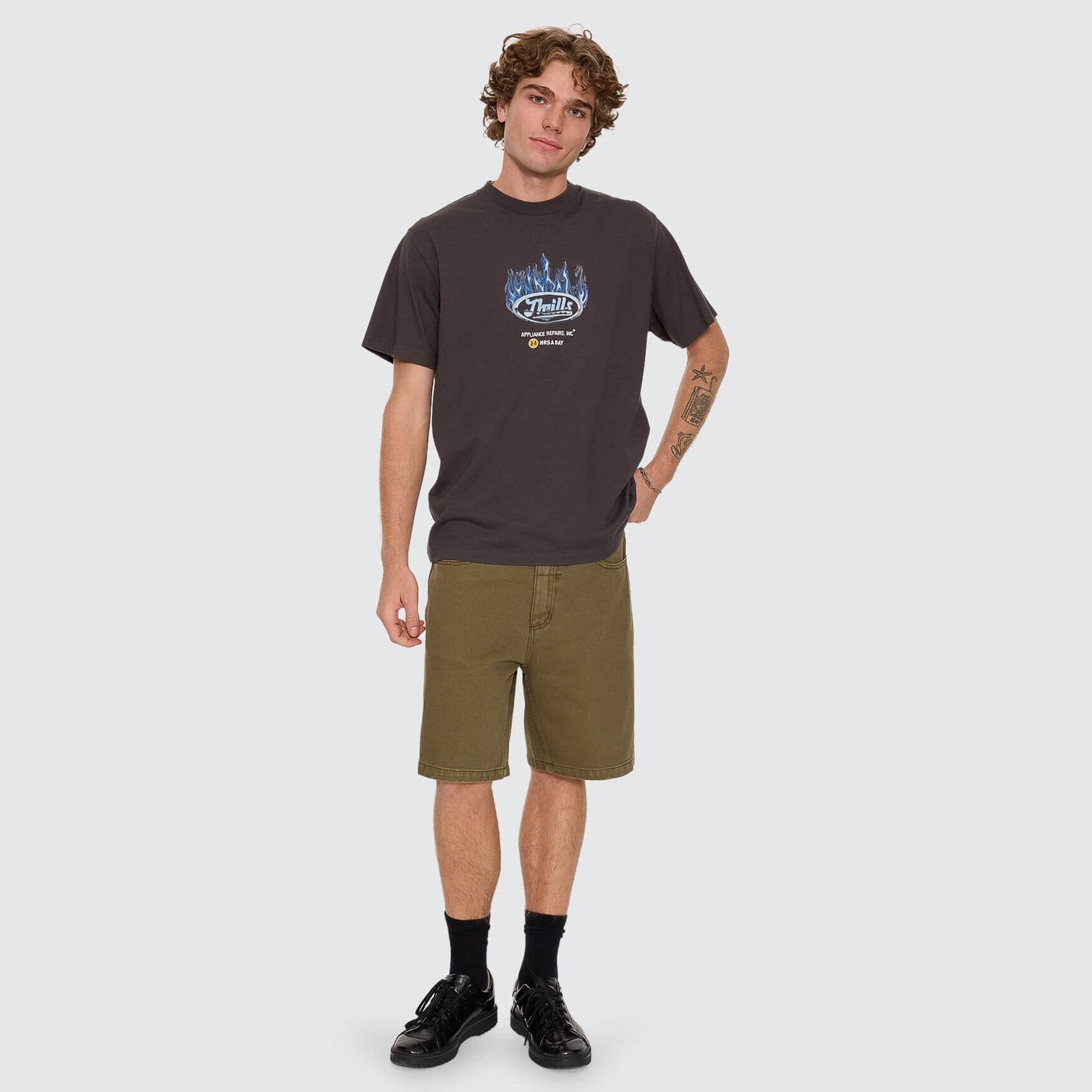 Drop Outs Merch Fit Tee Dark Merch Black - Image 7