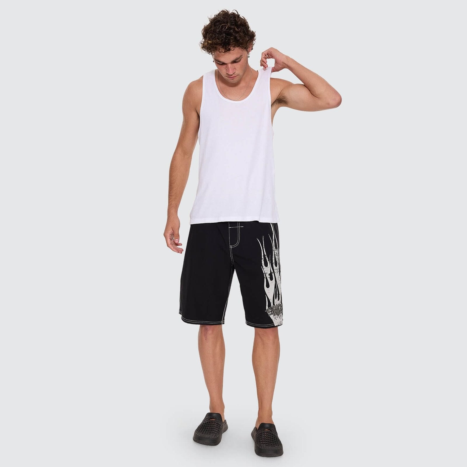 Mind Over Matter Elastic Boardshort Black - Image 7