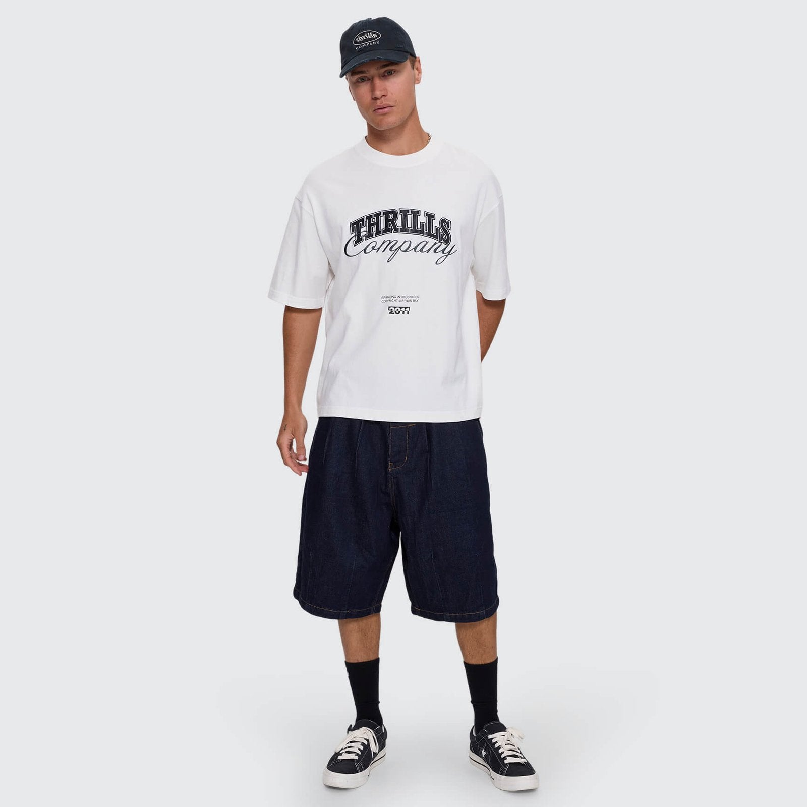 Spiraling Box Crop Tee Dirty White - Image 7