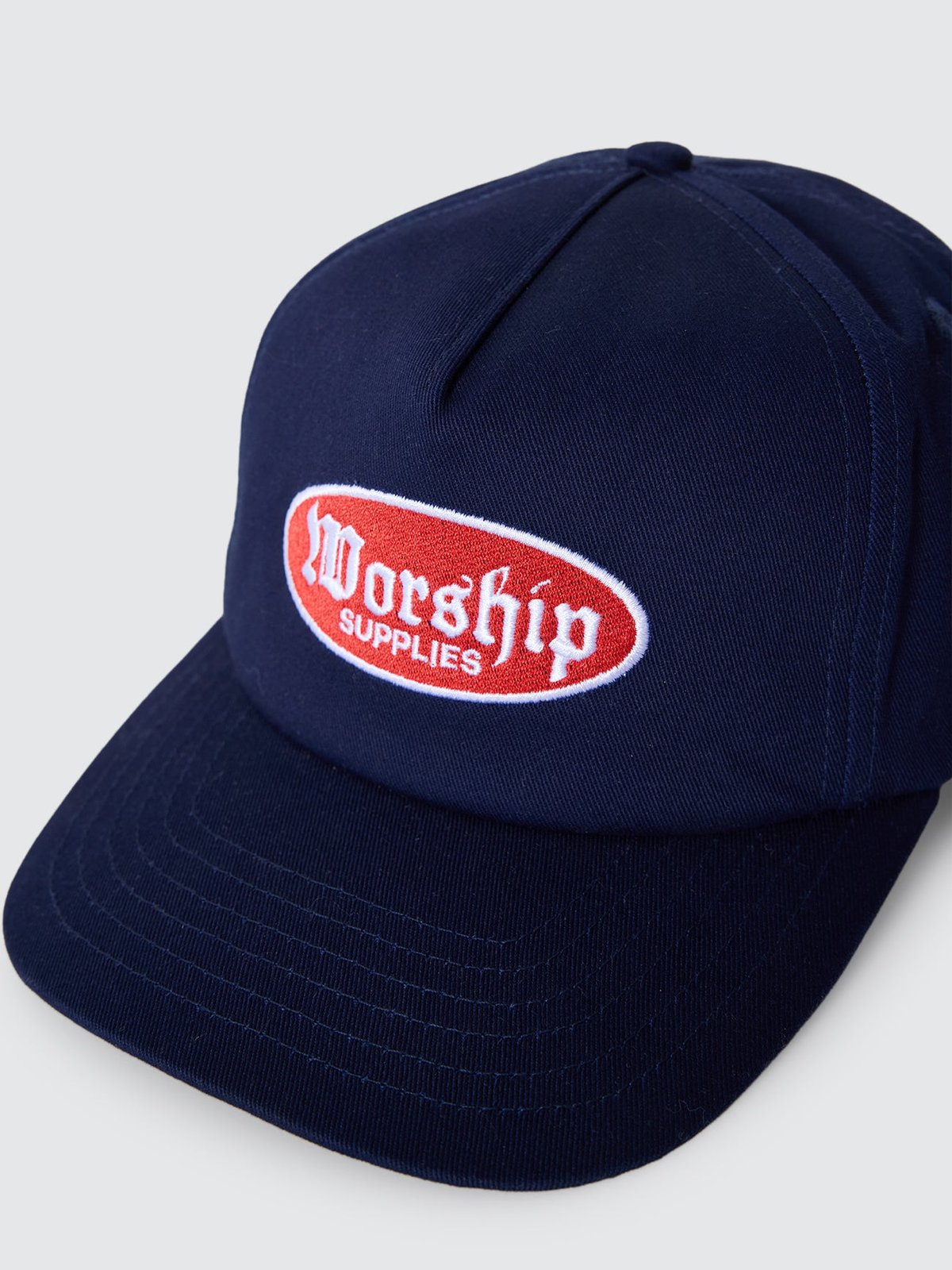Rise 5 Panel Hat Navy - Image 7