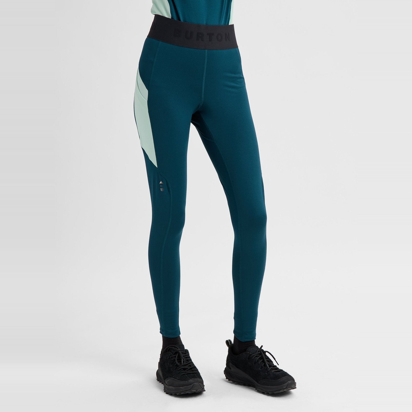 Womens Synthetic Midweight Base Layer Pants Atlantic Teal/Spring Frost - Image 7