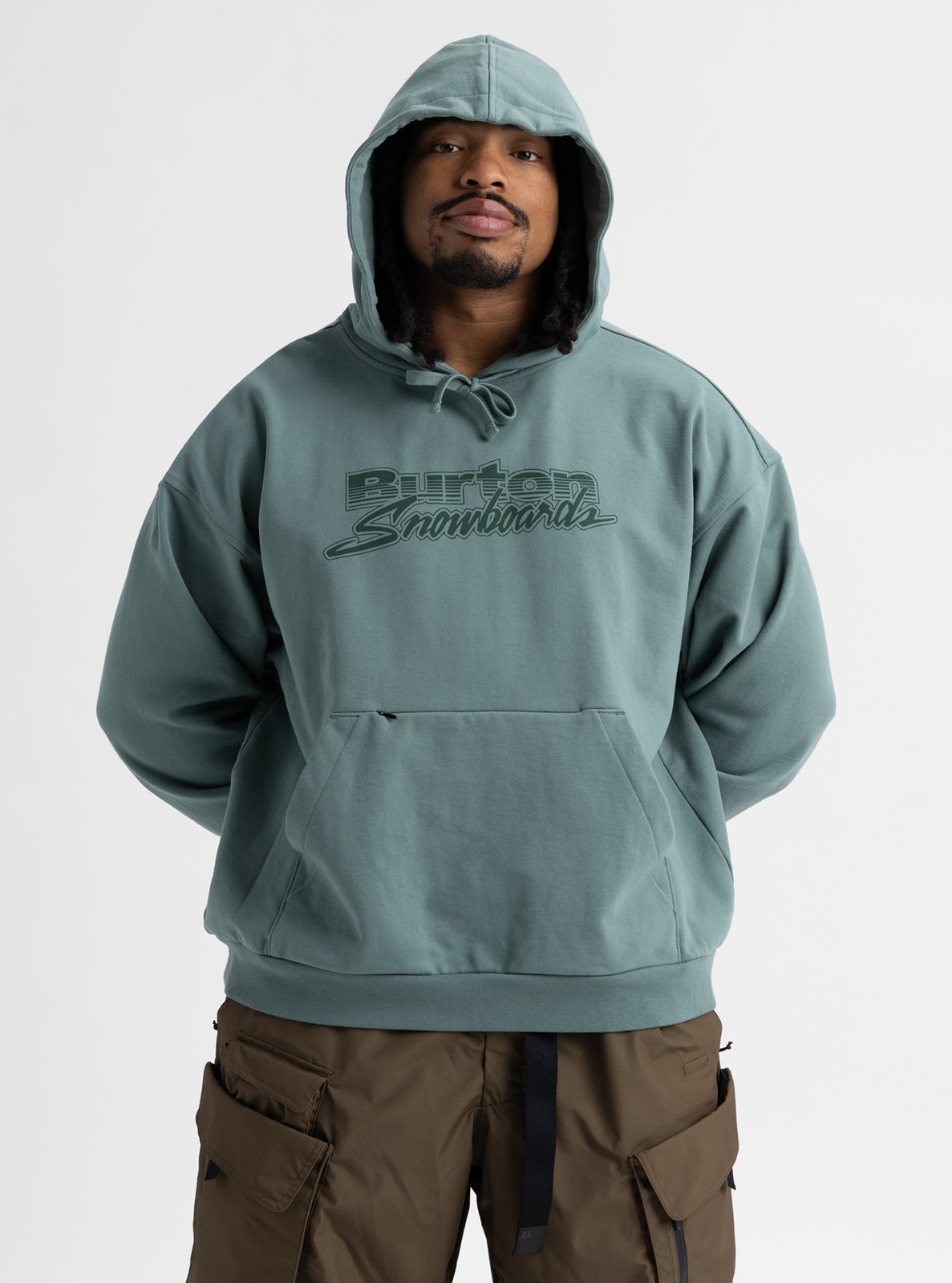 Mens Standard Pullover Hoodie Chillin` Grn - Image 7