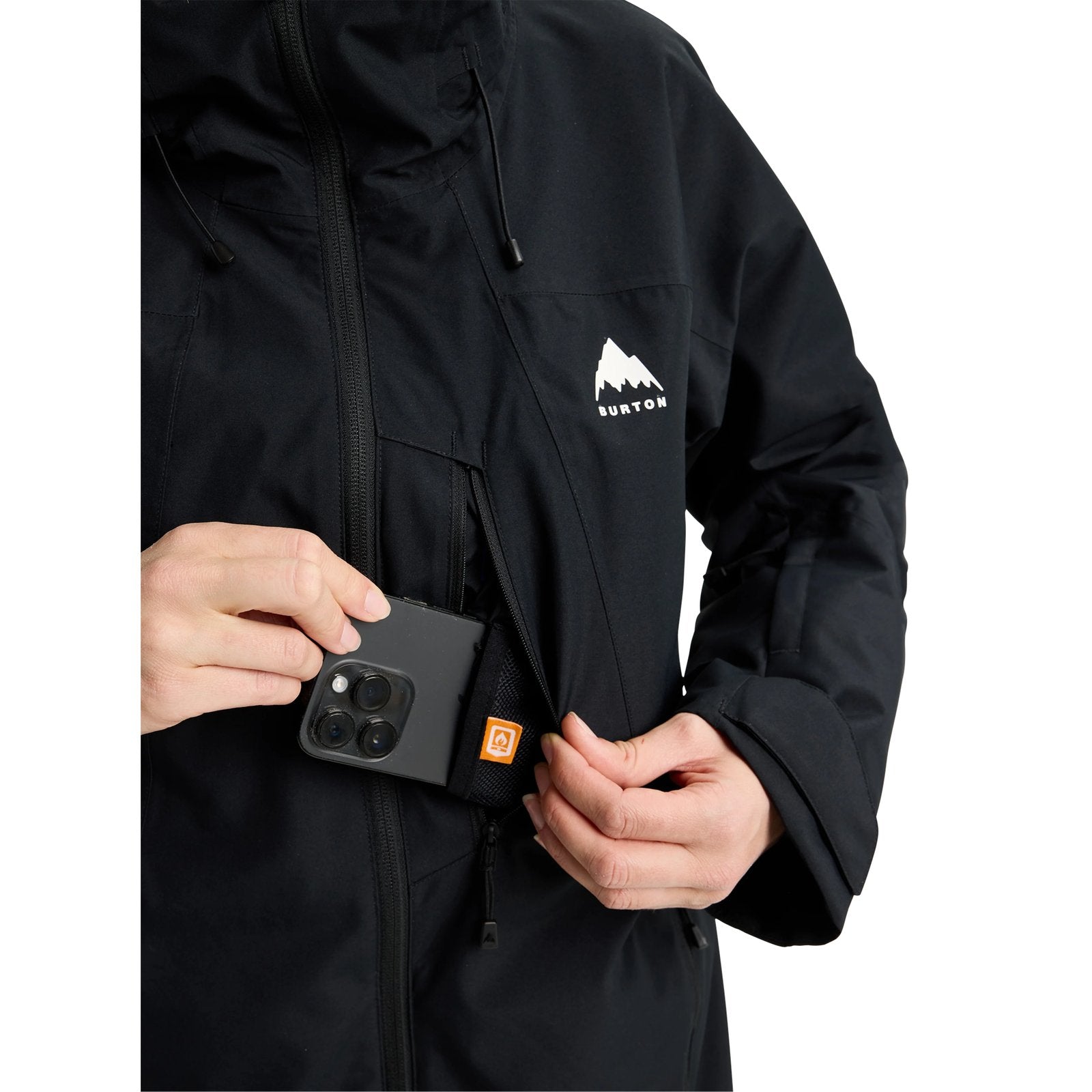 Womens Reserve 2L Jacket True Black - Image 7
