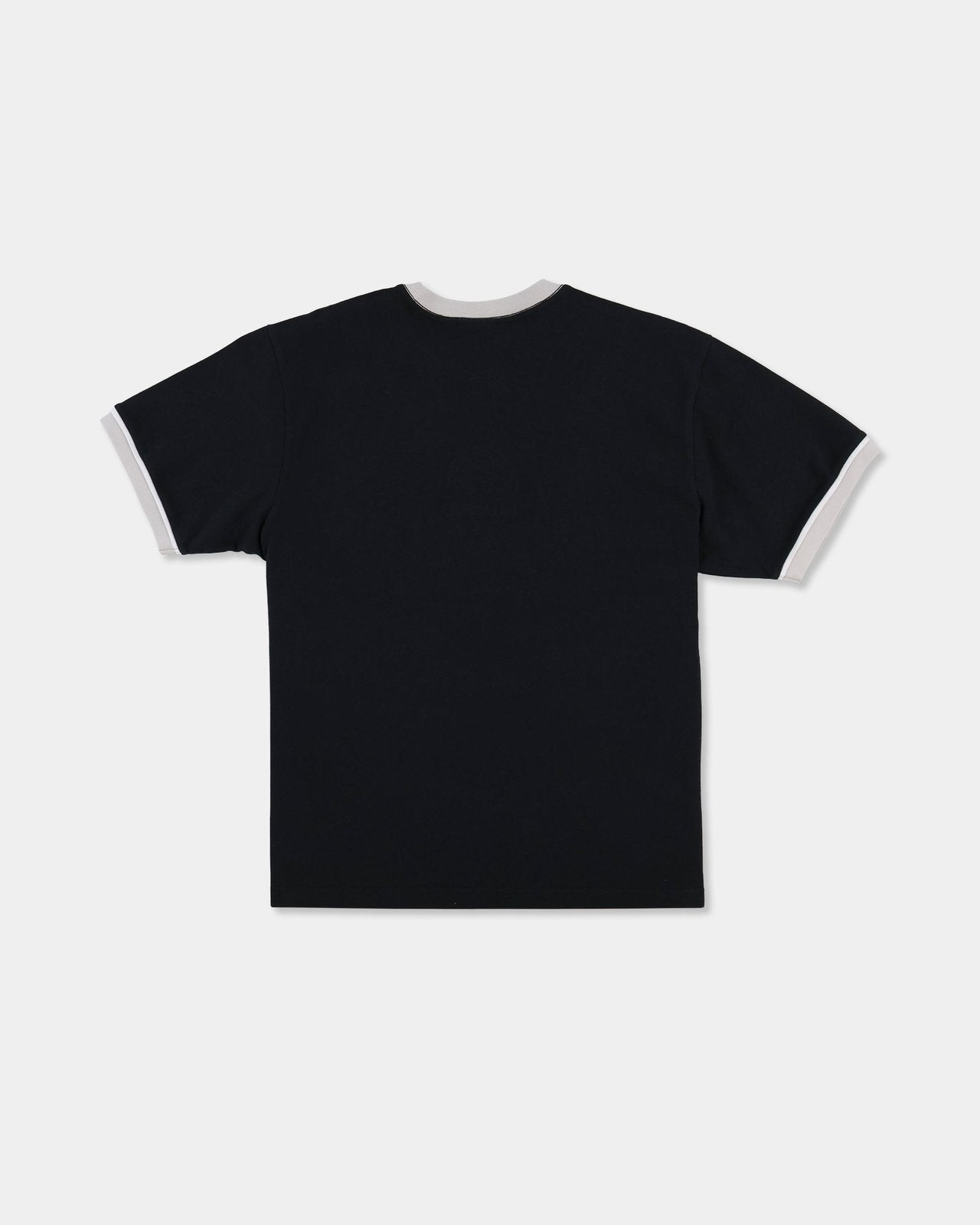 Mens Spec 73 Bio Ringer T-Shirt Black - Image 7