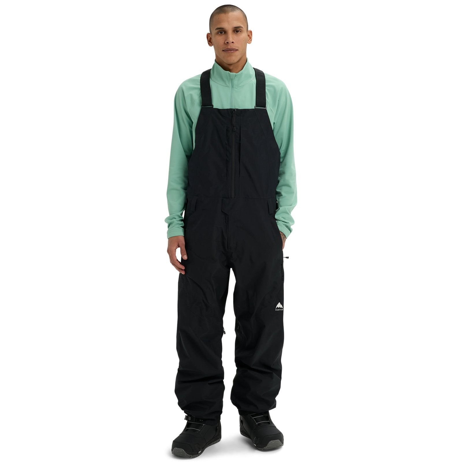 Mens Reserve 2L Relaxed Bib Pants True Black - Image 8