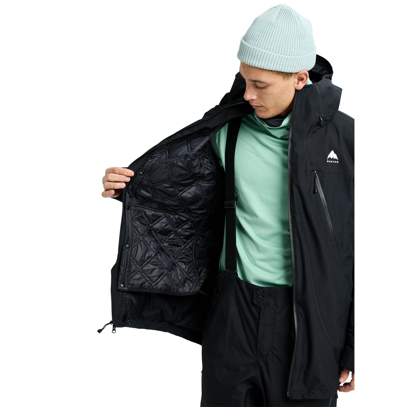 Mens Reserve 2L 3-In-1 Jacket True Black - Image 8