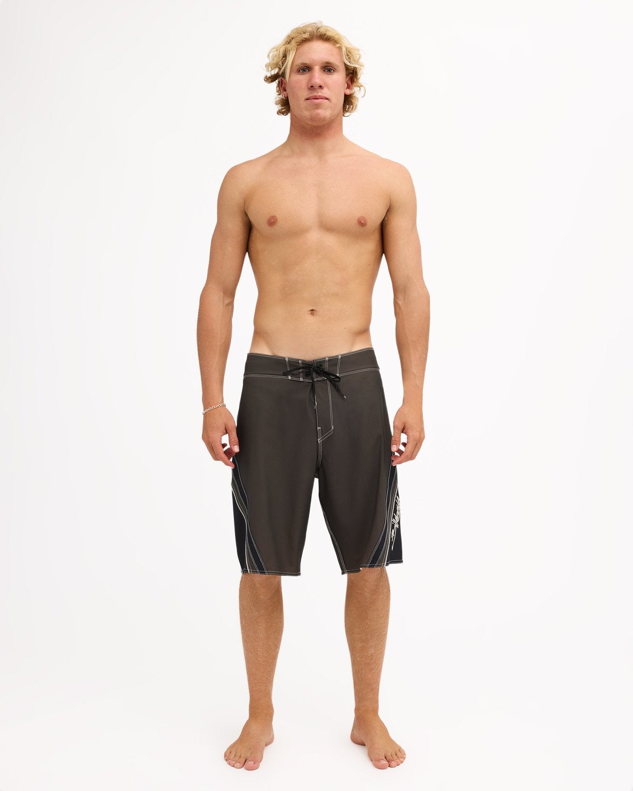 Mens Fluid 2K Pro 21" Board Shorts Dark Brown - Image 8