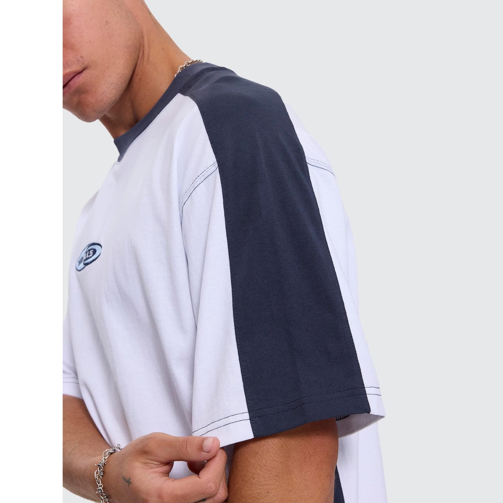 Mad Dogs Box Crop Panel Tee White - Image 9