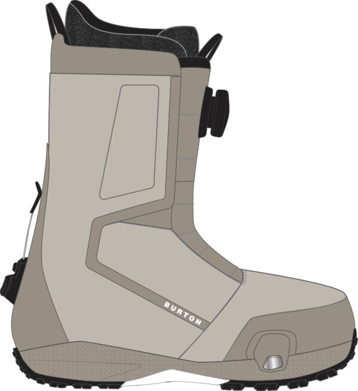 Mens Highshot Step On Snowboard Boots Chinchilla Gray - Image 9