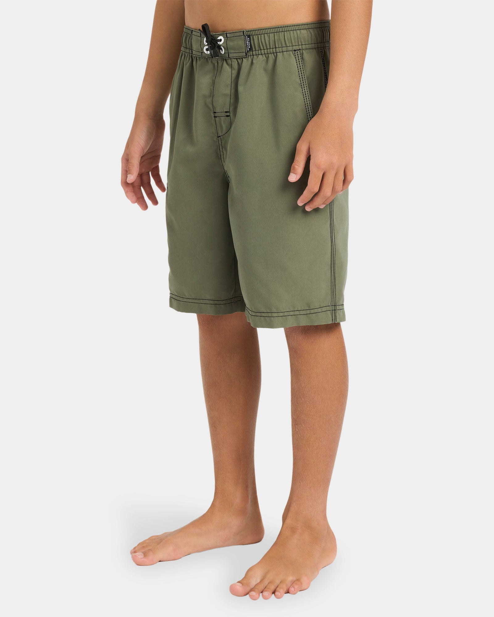 Kids Throw On Board Shorts Cypress Green - Image 3