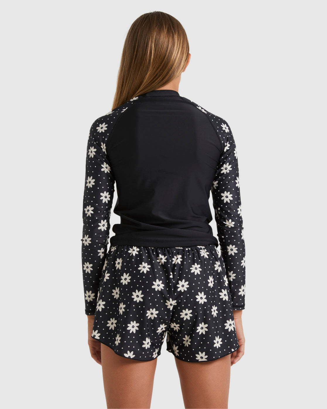 Girls 6-14 Flowers In The Sky Swim Shorts
