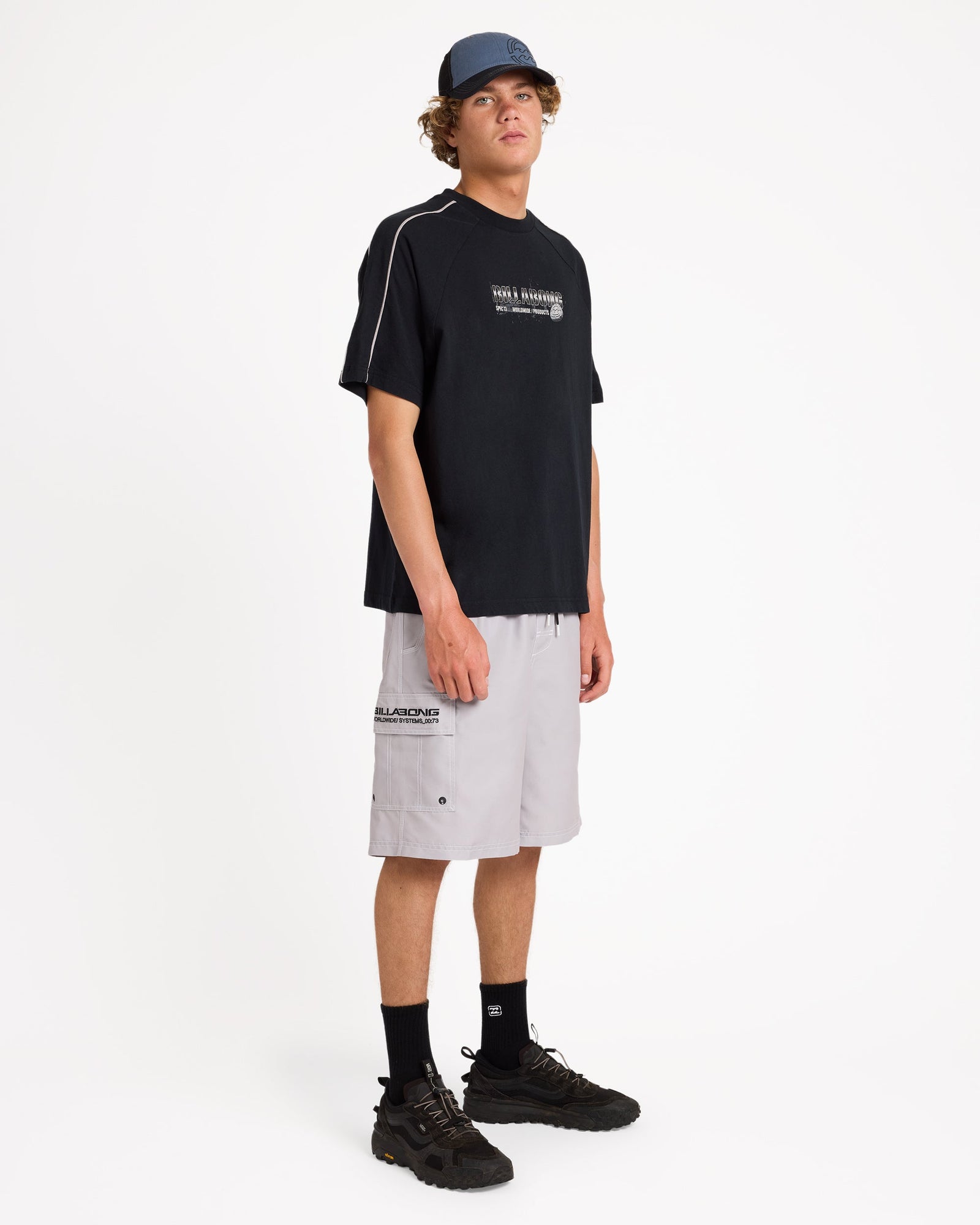 Mens Throw On 22" Shorts Ash - Image 8