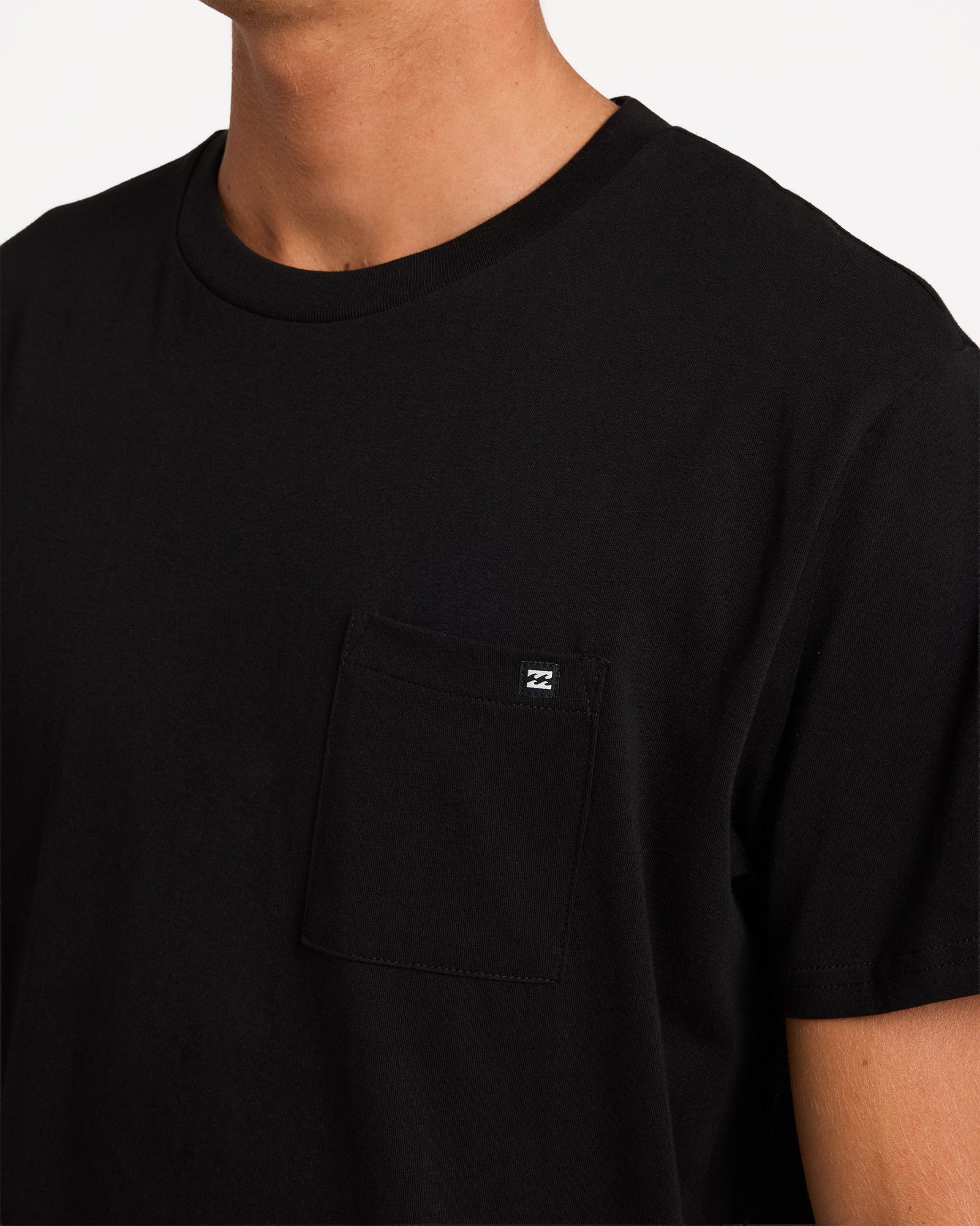 Mens Premium Pocket T-Shirt Black - Image 4