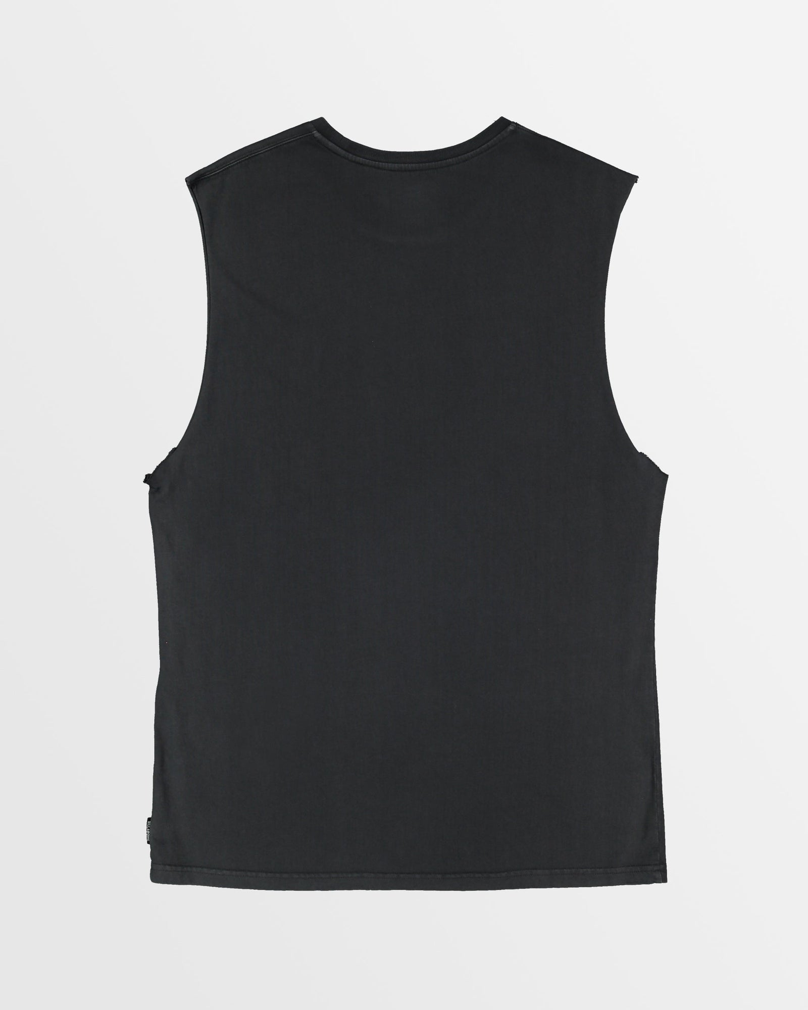 Mens Premium Wave Wash Muscle Top Washed Black - Image 2