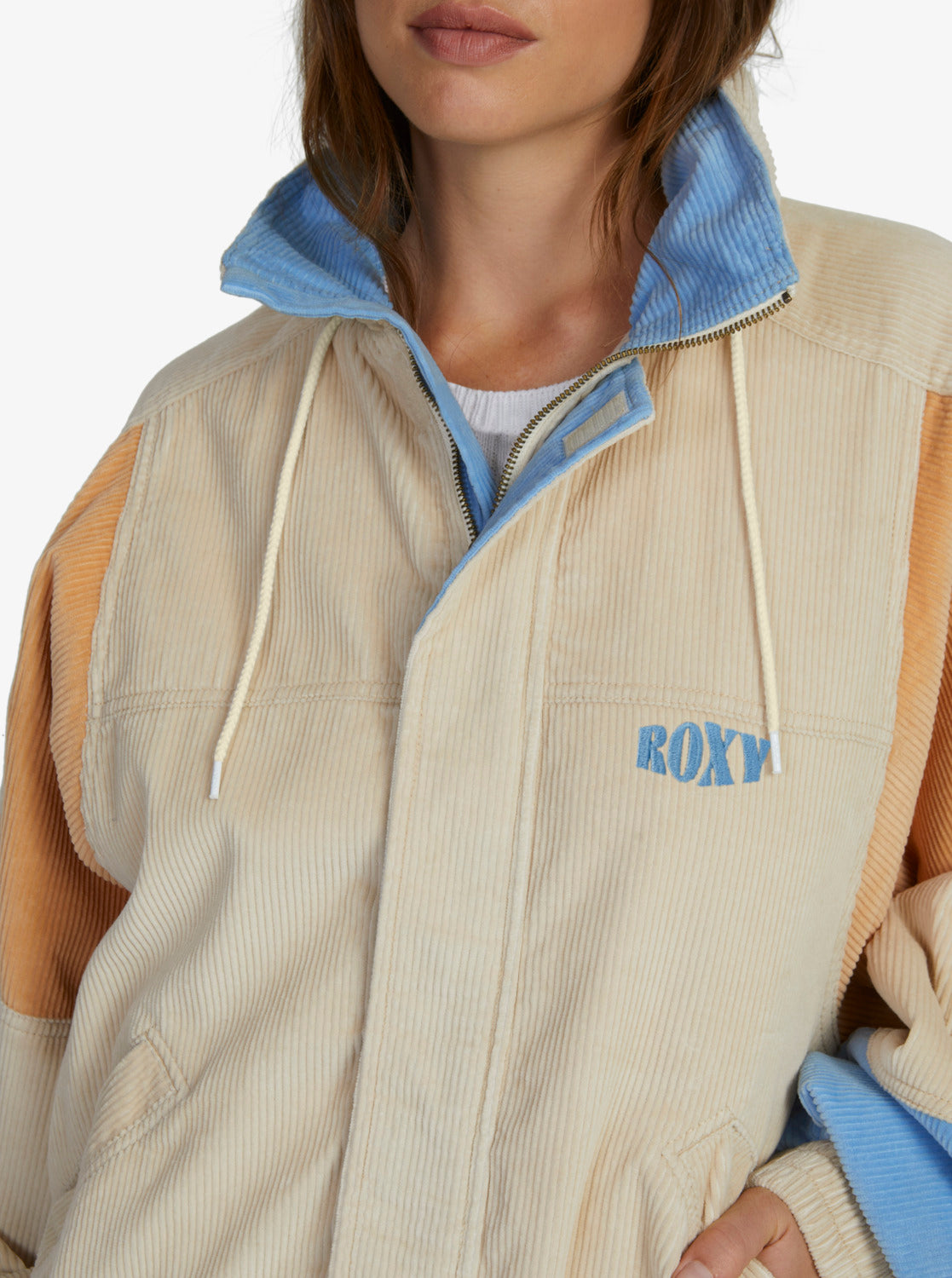 Womens Strike A Cord Pop Over Jacket