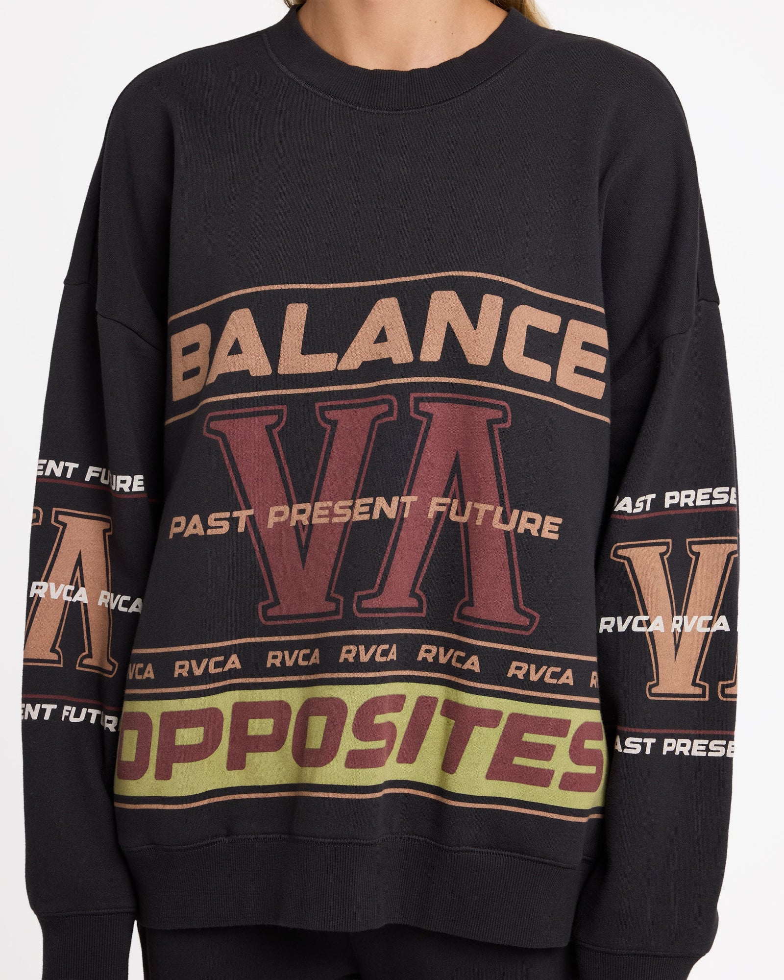 Womens Puck It Pover Sweater Washed Black - Image 4