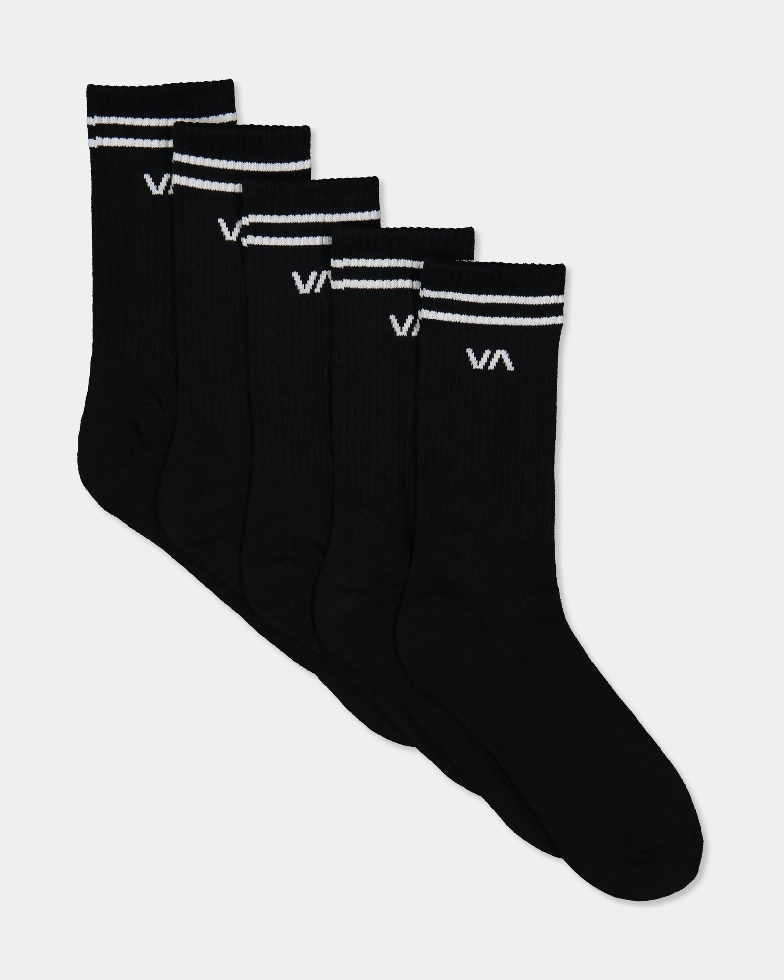 Mens 5 Pack Union Socks III Black - Image 2