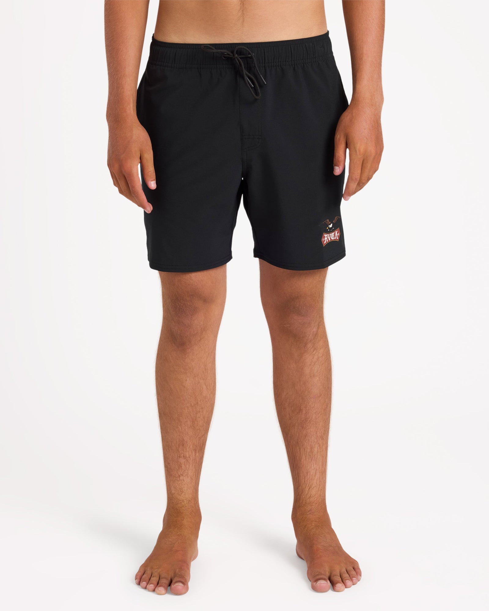 Mens Eagle Board Shorts Black - Image 1