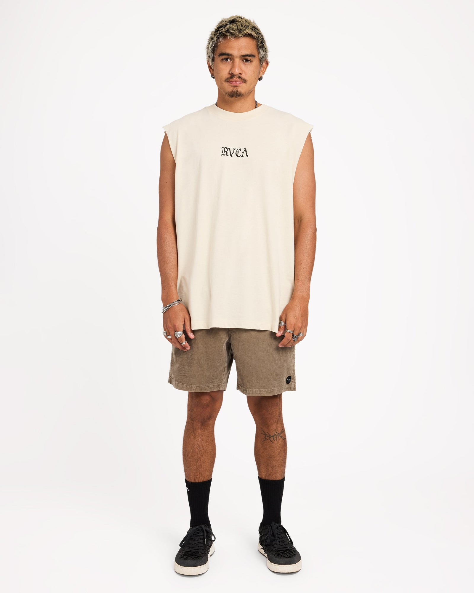 Mens Escape II Corduroy Shorts Mushroom - Image 8