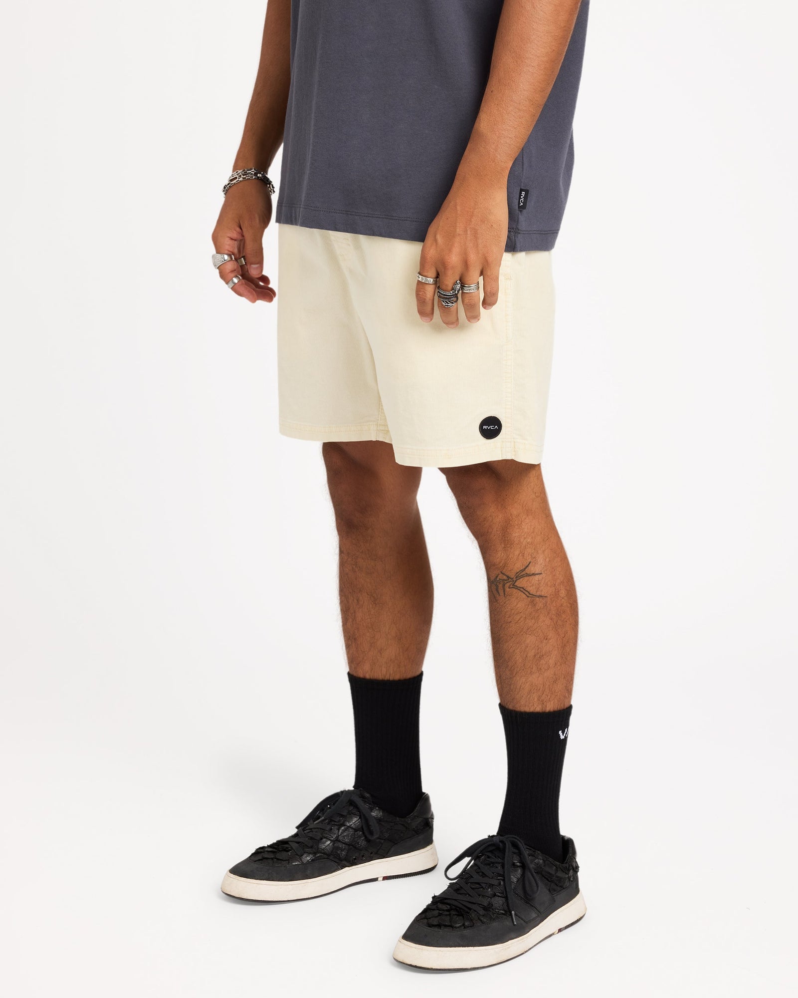 Mens Escape II Corduroy Shorts Natural - Image 11
