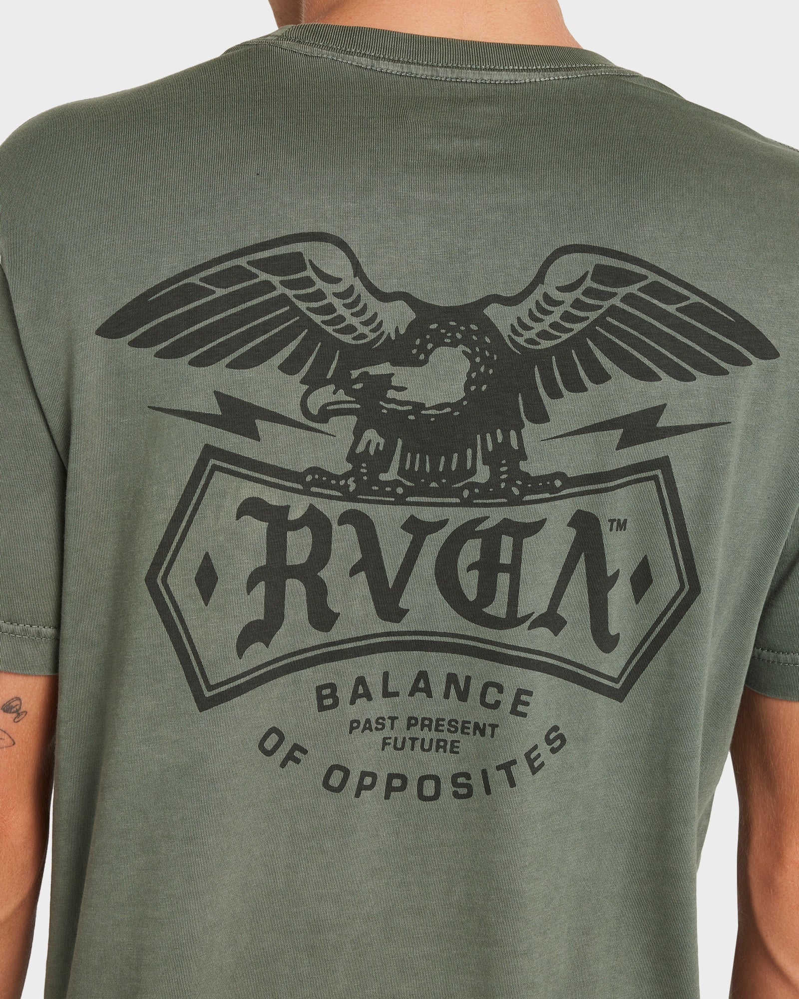 Mens Meric T Shirt Sage Leaf - Image 3