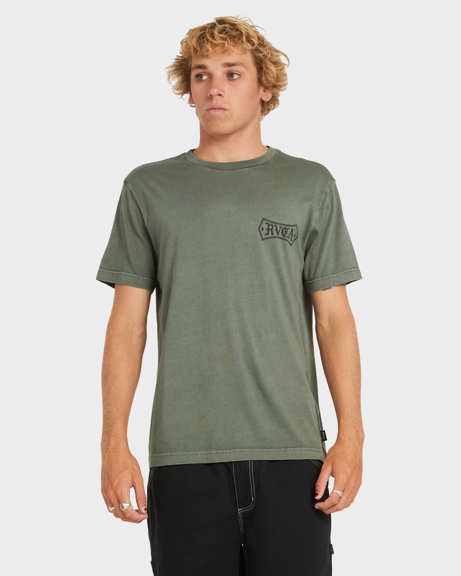 Mens Meric T Shirt Sage Leaf - Image 1