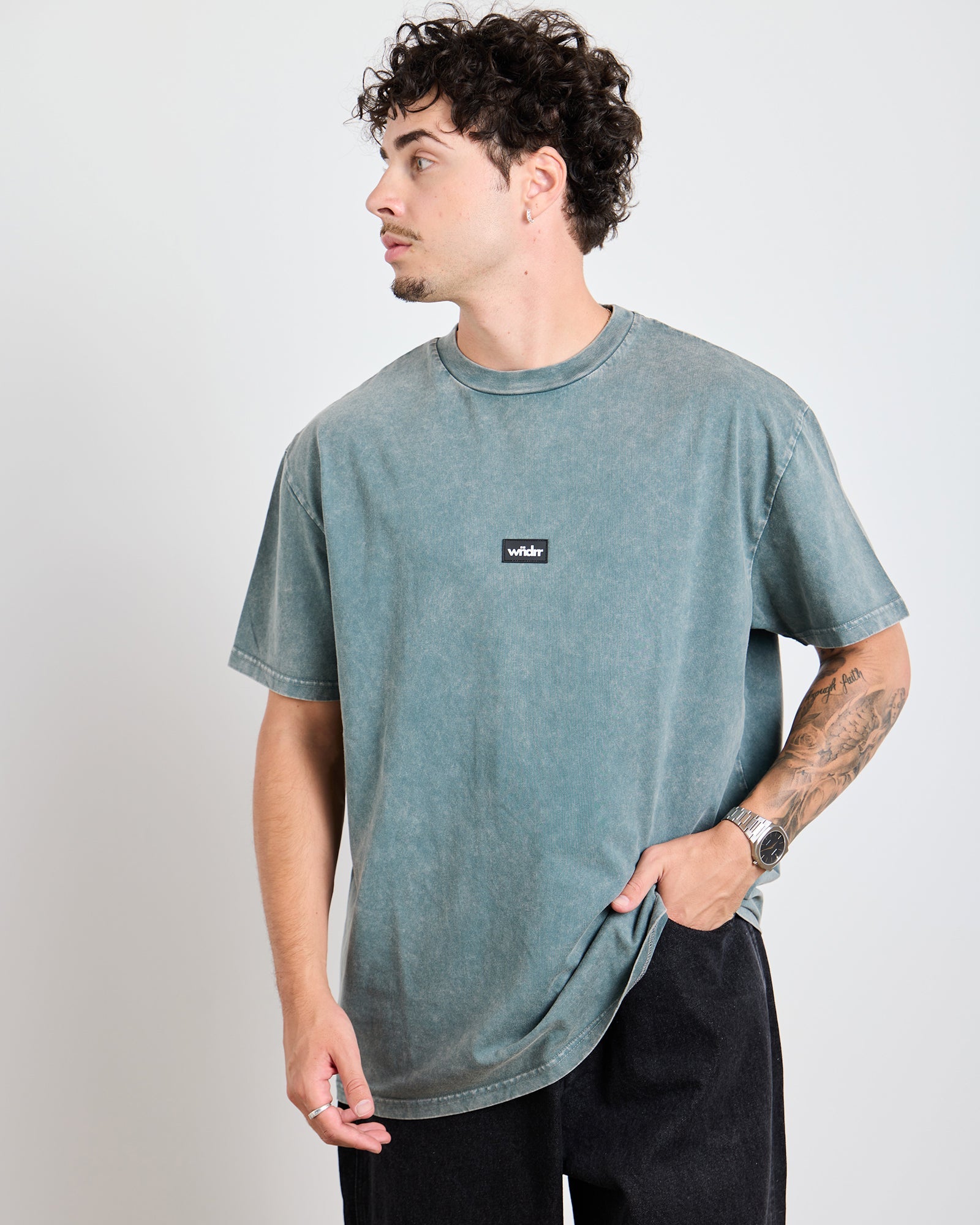 Soho Club Tee Washed Grey - Image 2