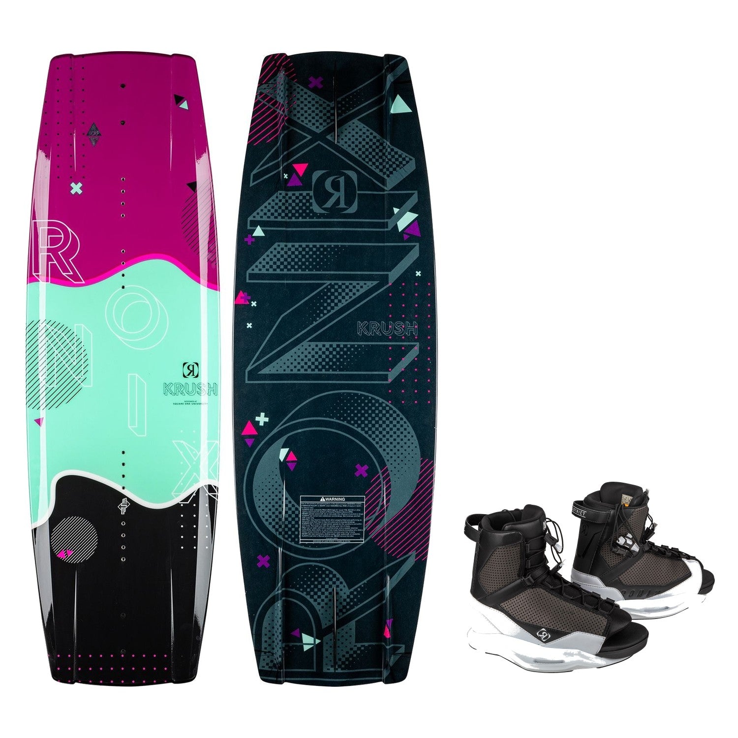Junior Krush Wakeboard w/ District Boot Package - Image 1