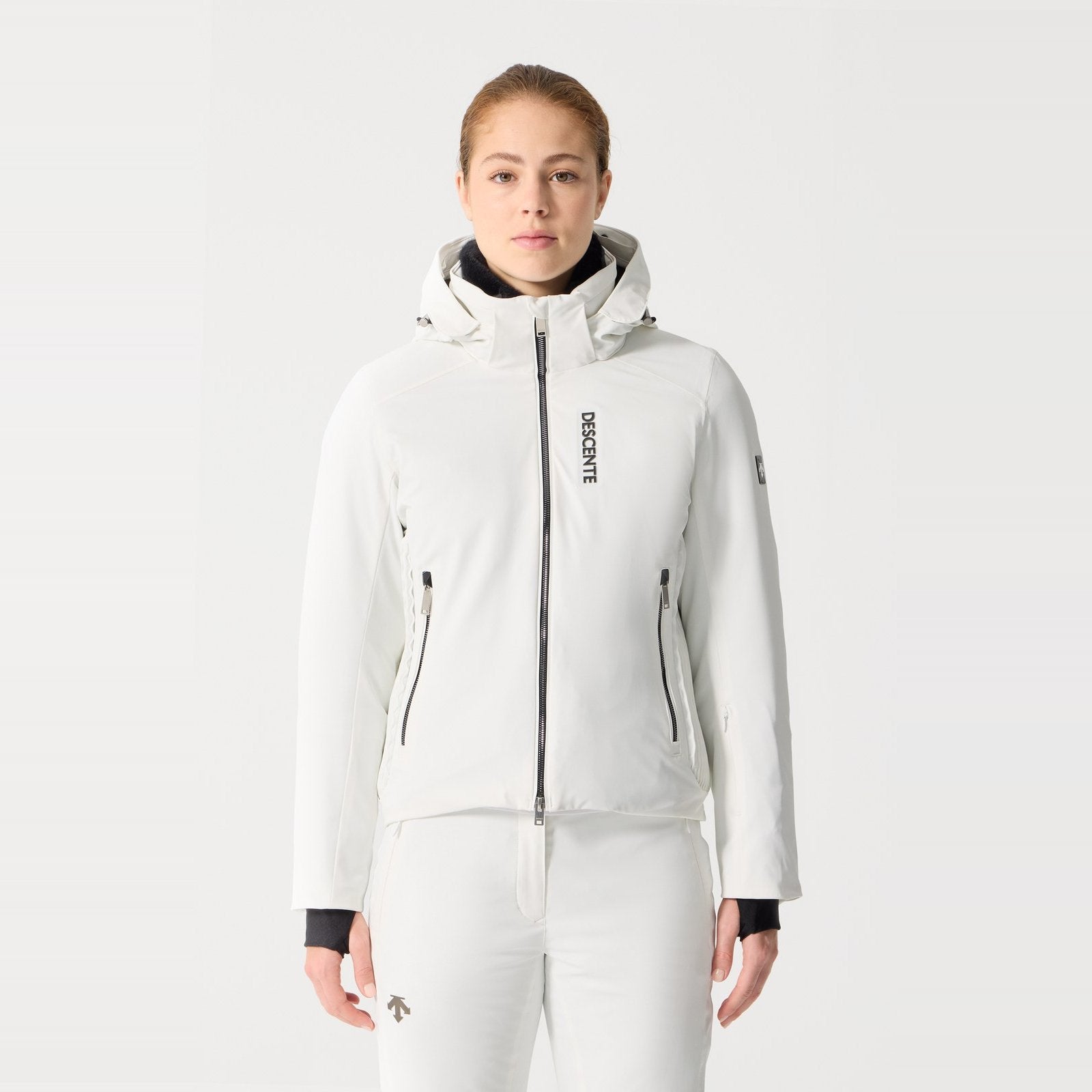 Womens Insulated Ski Jacket Super White - Image 4