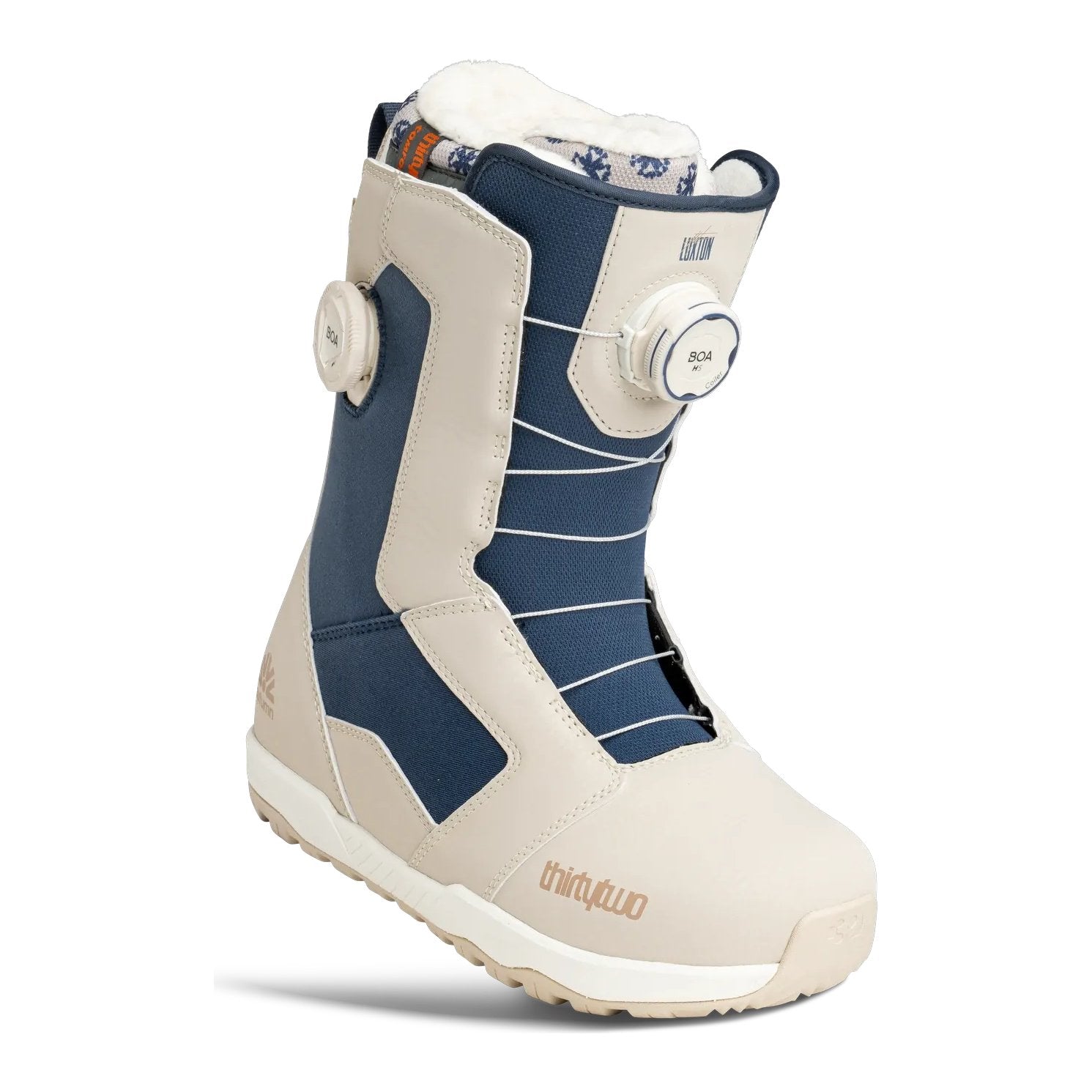 Womens STW Double BOA Luxton x Autumn Snowboard Boots Tan Blue - Image 1