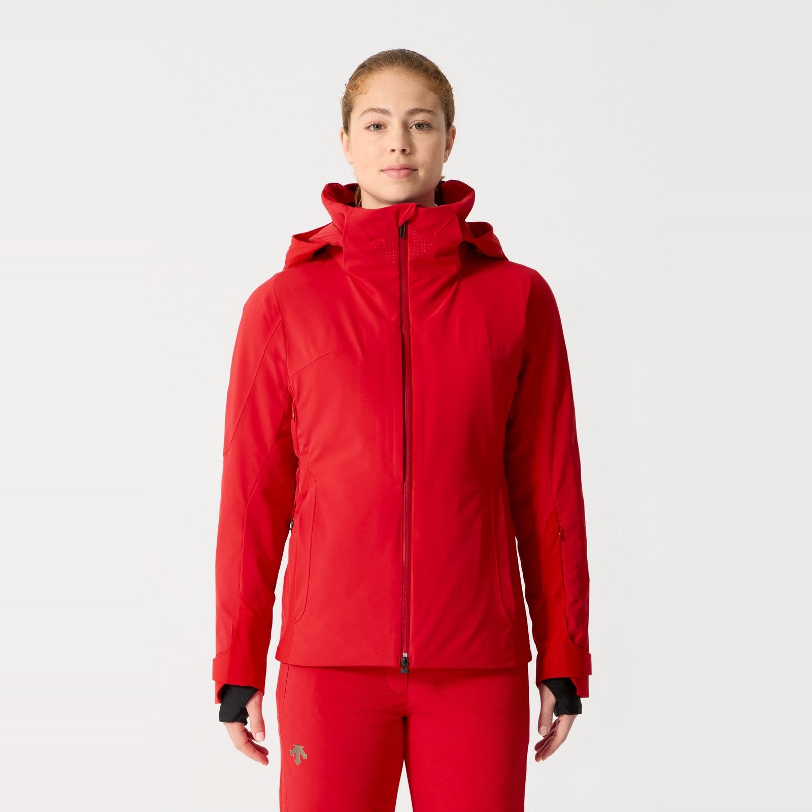 Womens Swiss Ski Jacket Electric Red - Image 4