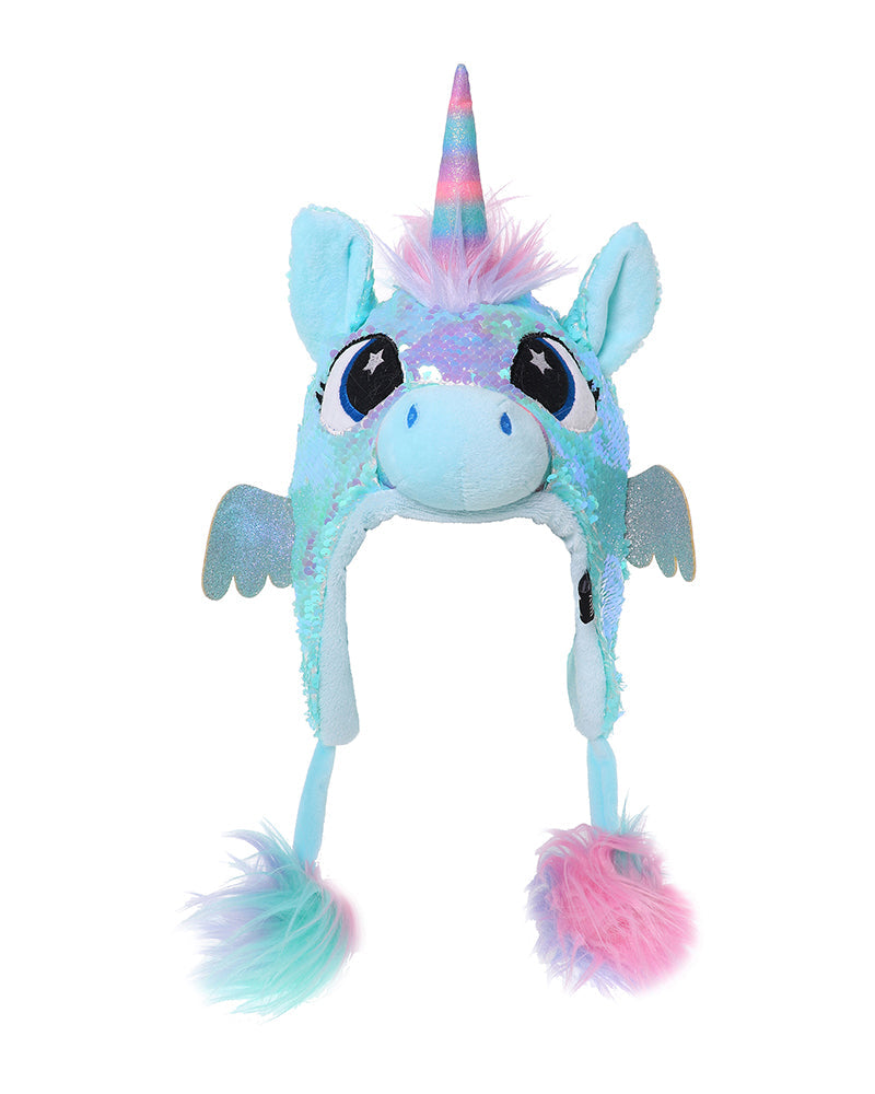 XTM FURBLE KIDS BEANIE AQUA UNICORN